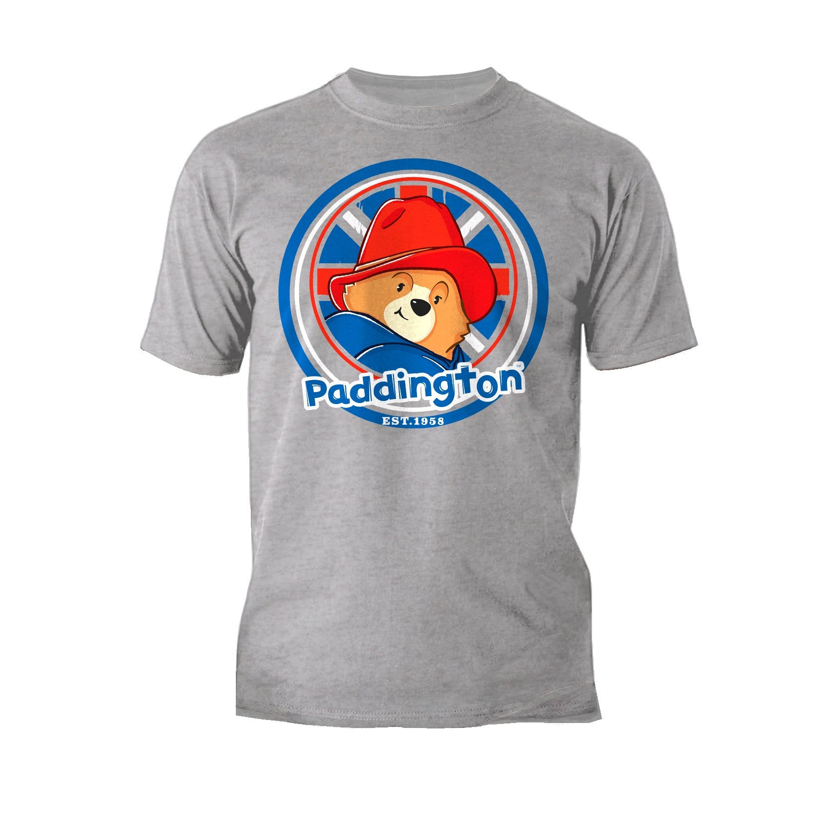 Paddington Bear Collegiate Badge Logo Smile Official Men's T-Shirt