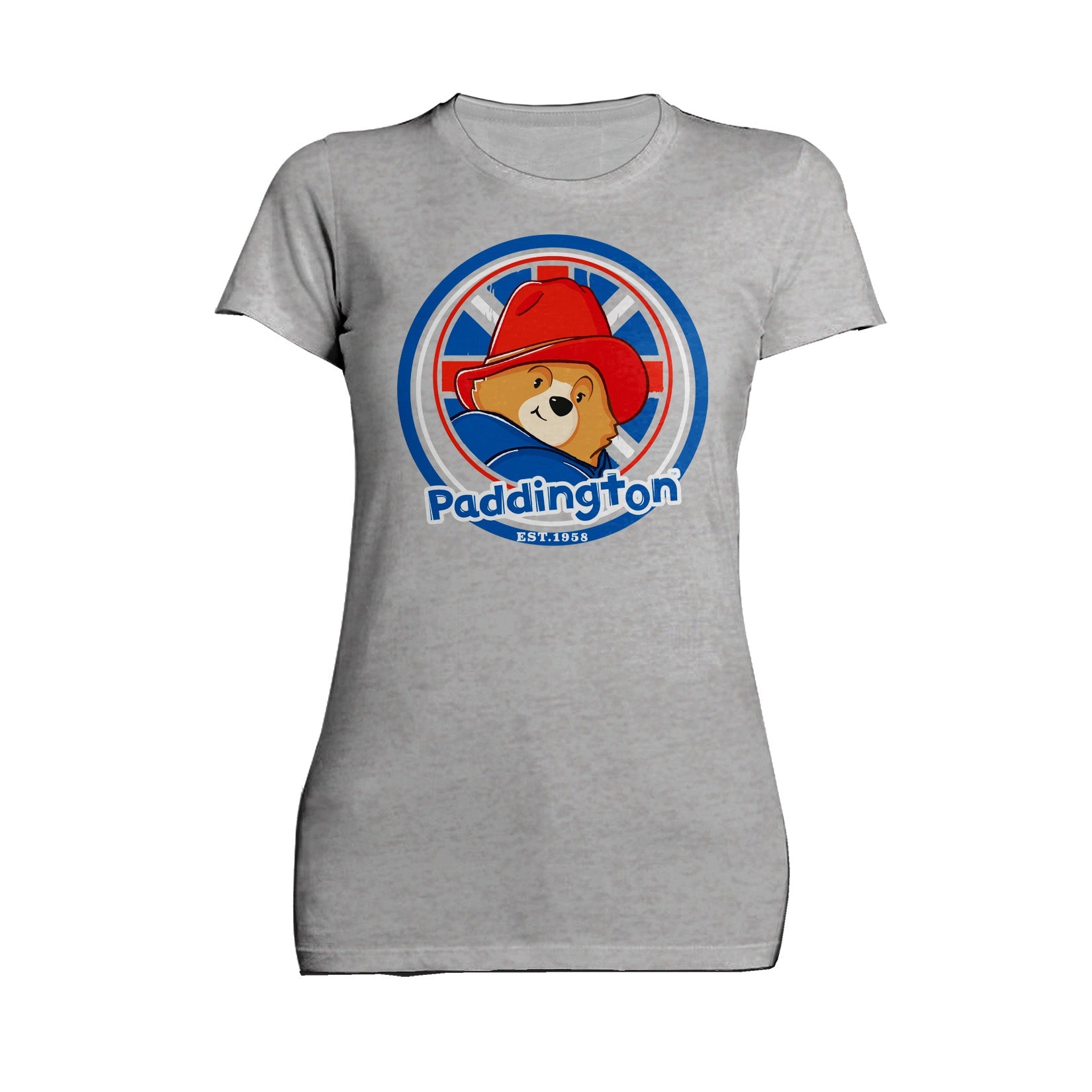 Paddington Bear Collegiate Badge Logo Smile Women's T-Shirt