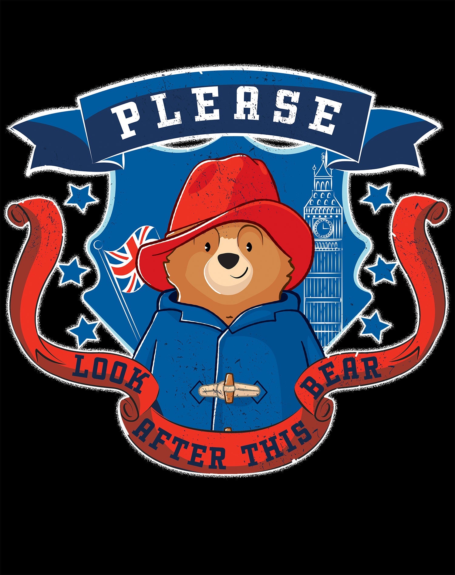 Paddington Bear Collegiate Crest London Women's T-Shirt