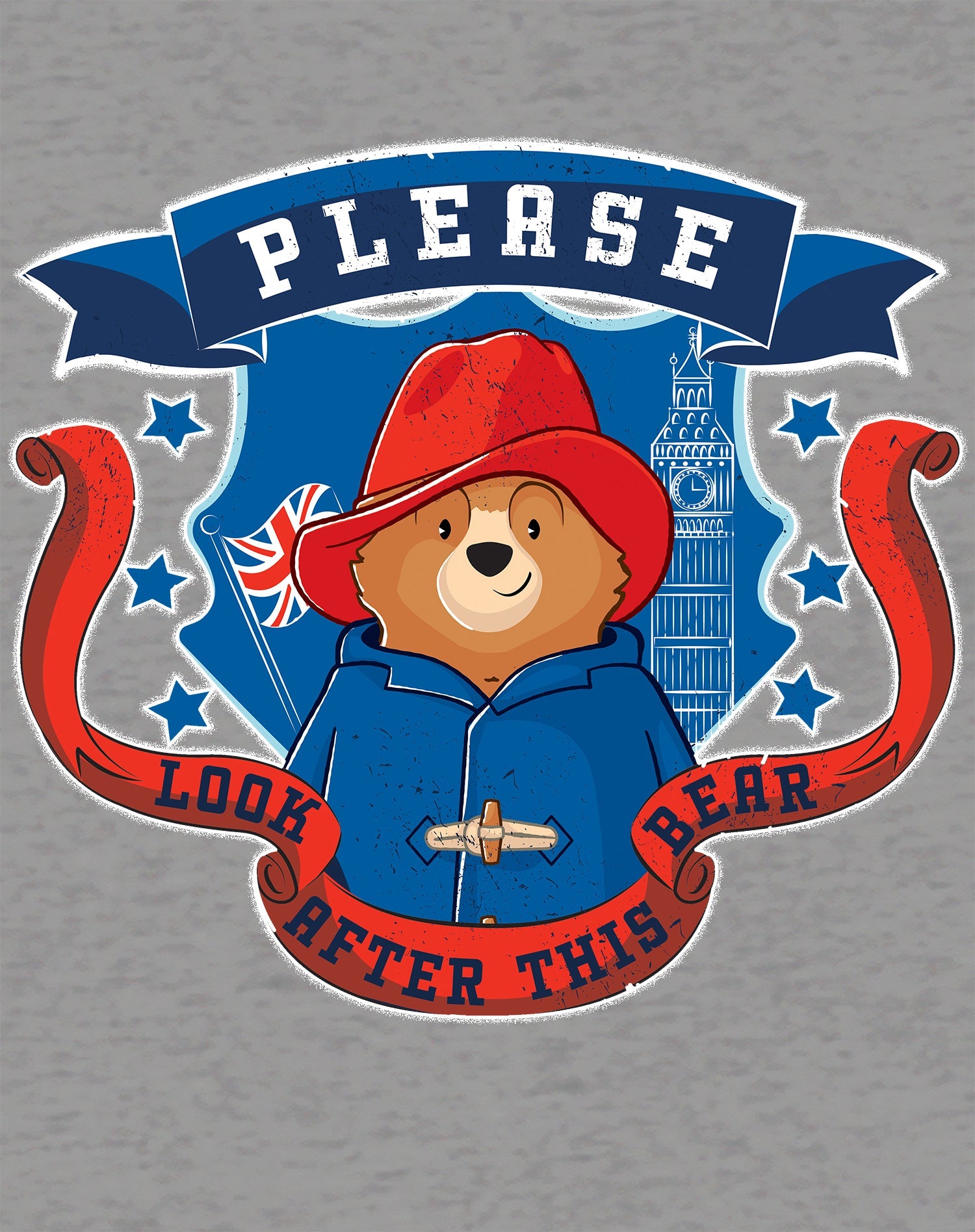 Paddington Bear Collegiate Crest London Official Sweatshirt