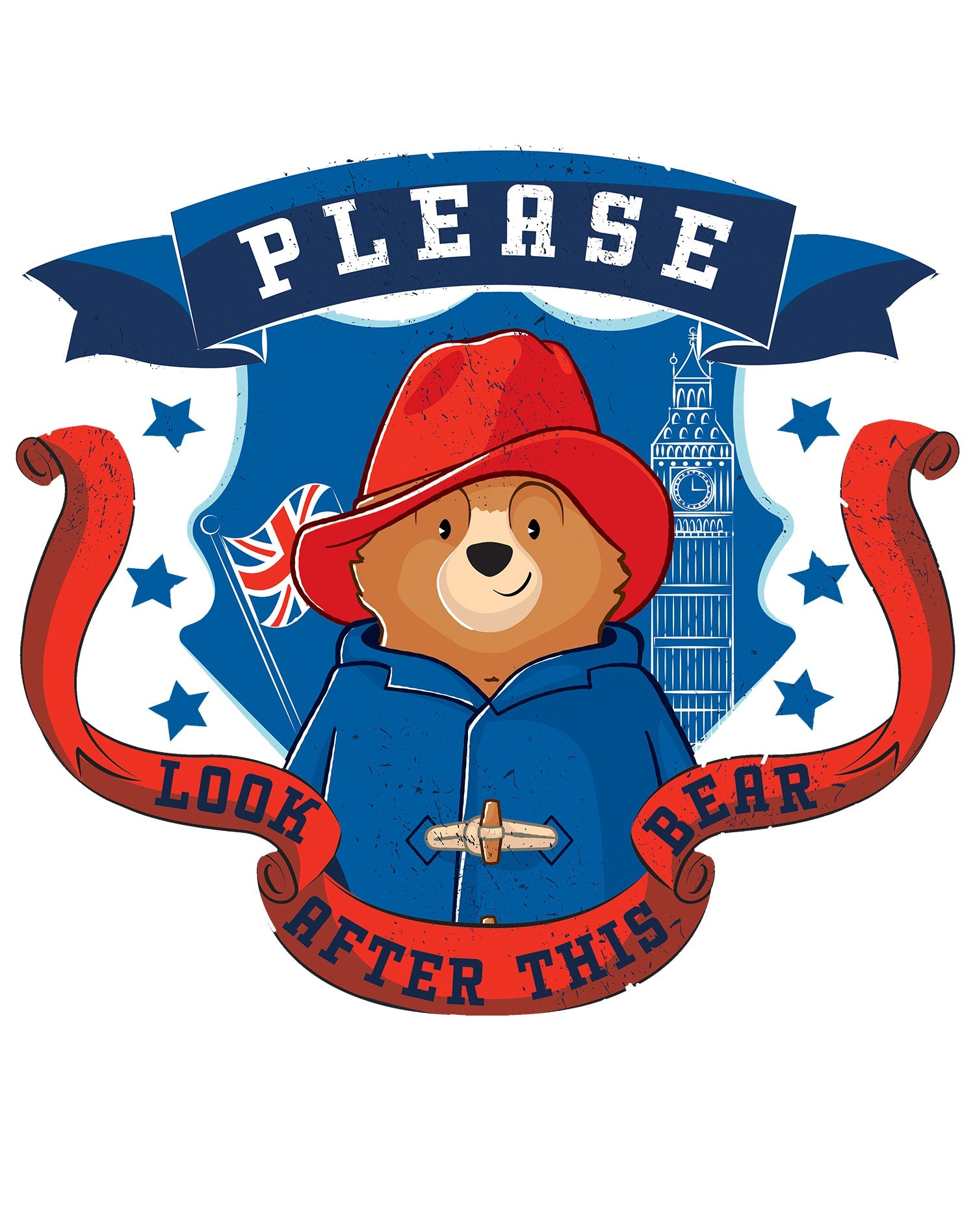 Paddington Bear Collegiate Crest London Women's T-Shirt