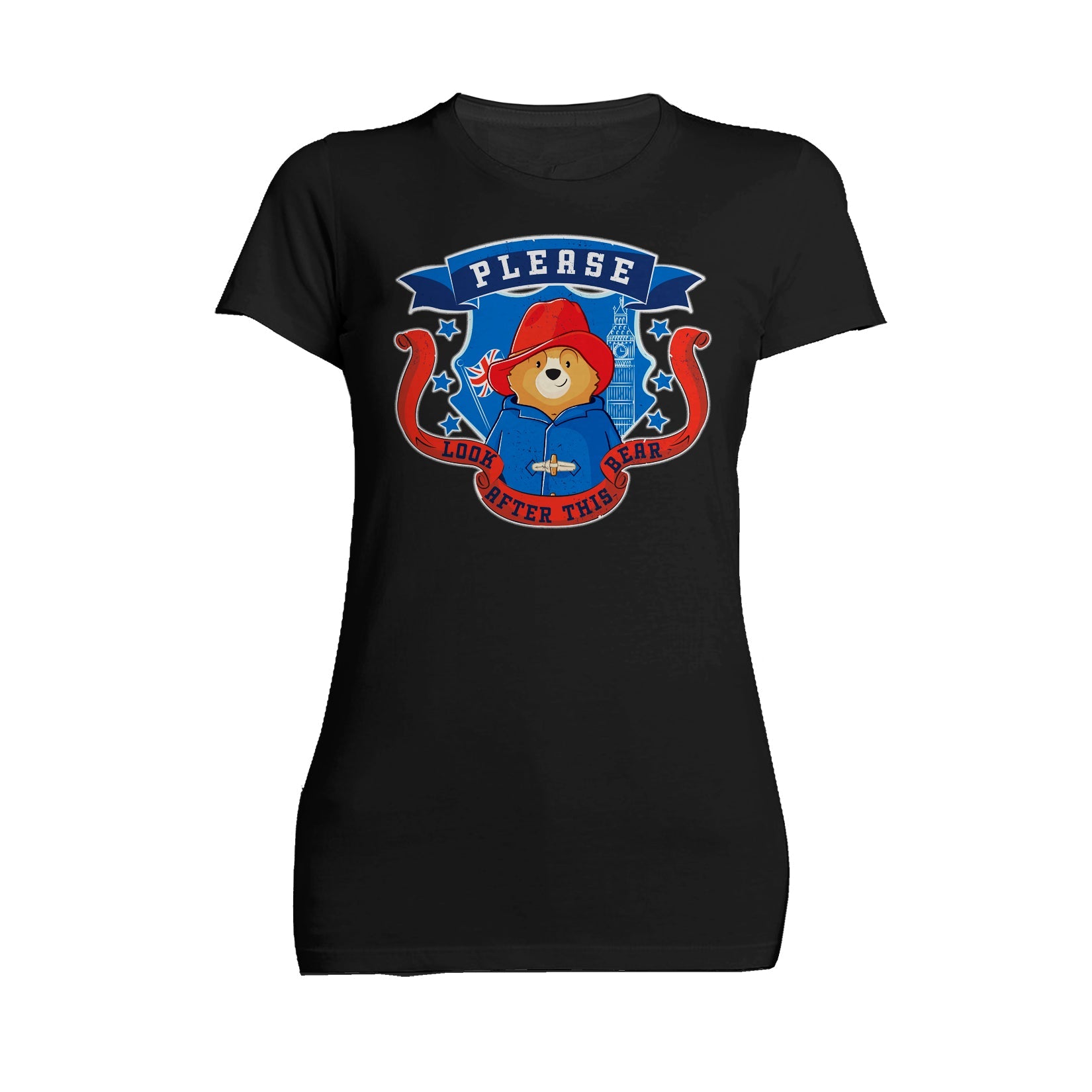 Paddington Bear Collegiate Crest London Women's T-Shirt