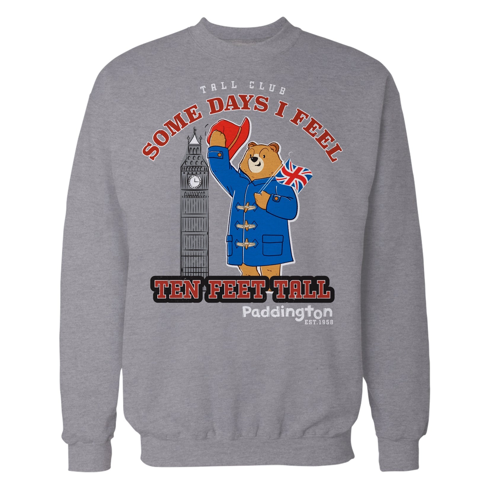 Paddington Bear Collegiate Splash Big Ben Official Sweatshirt