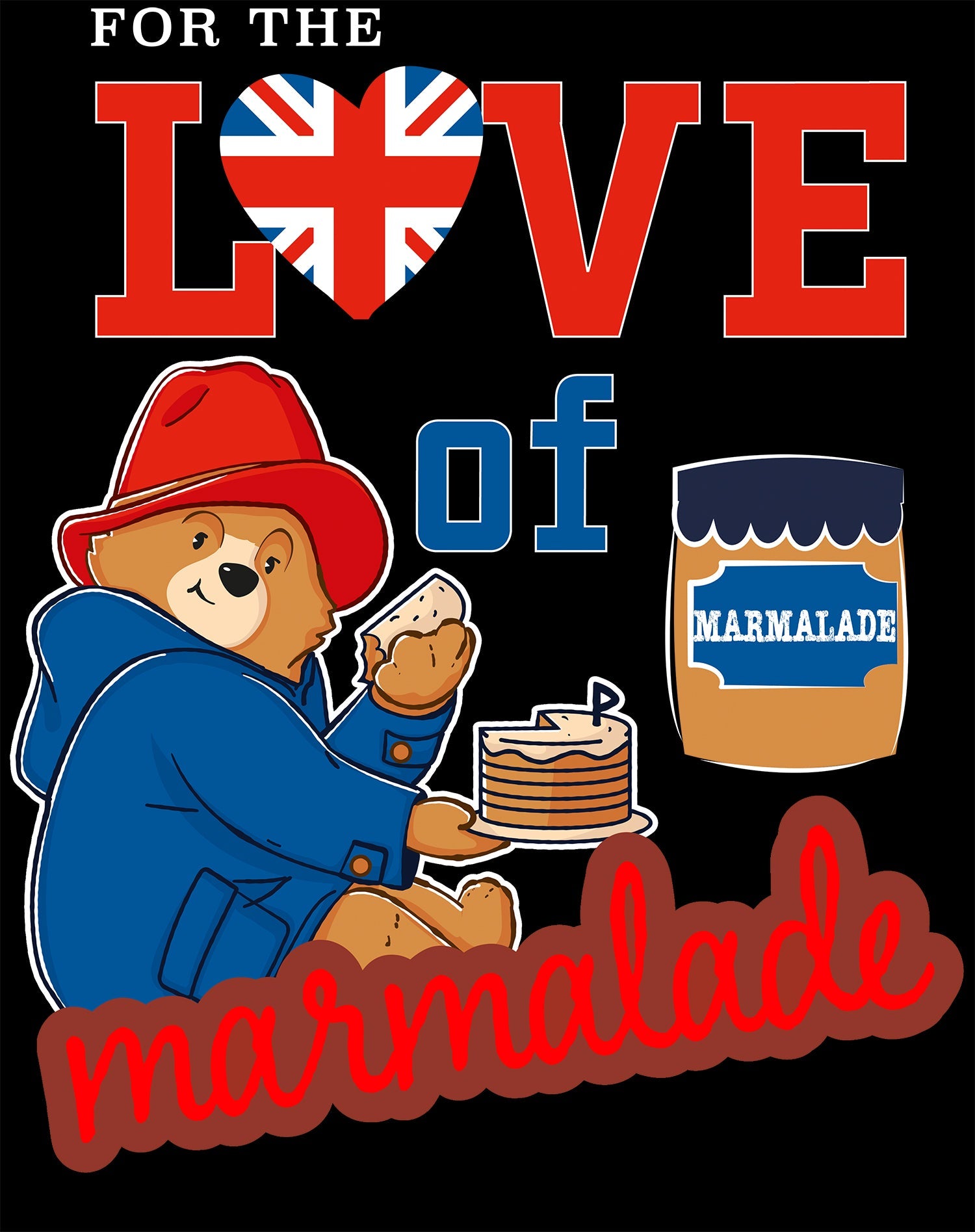 Paddington Bear Collegiate Splash Love Marmalade Women's T-Shirt