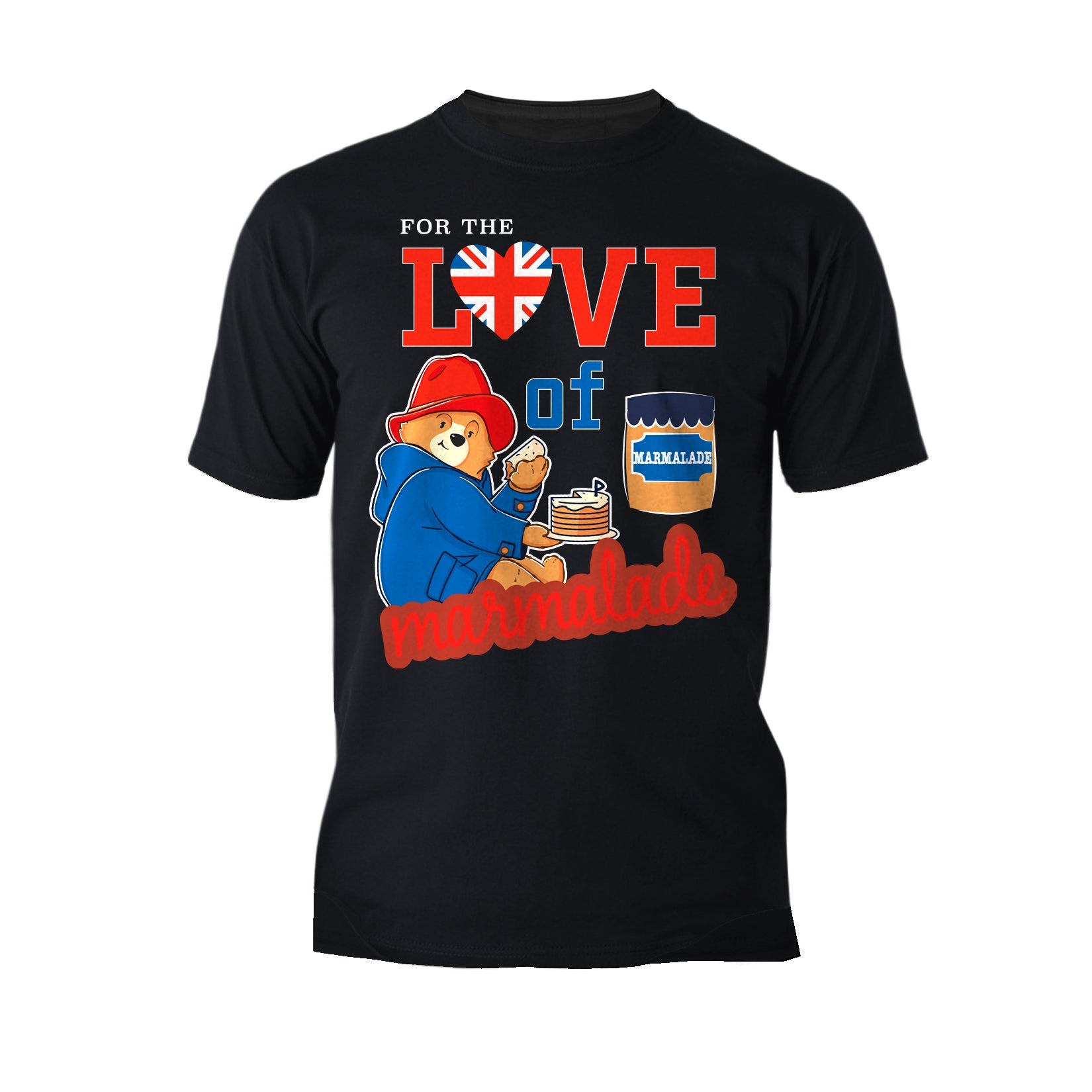 Paddington Bear Collegiate Splash Love Marmalade Official Men's T-Shirt