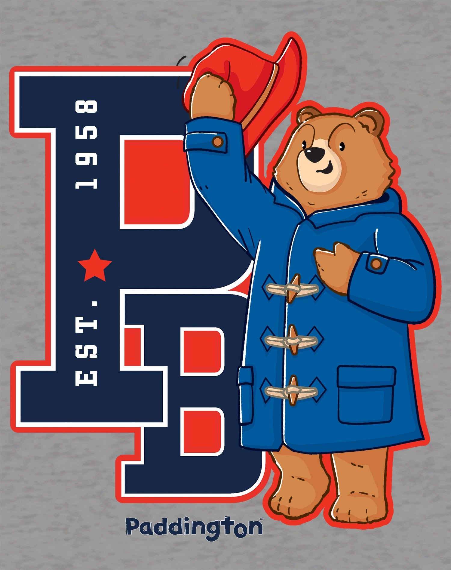 Paddington Bear Collegiate Splash Team Varsity Women's T-Shirt