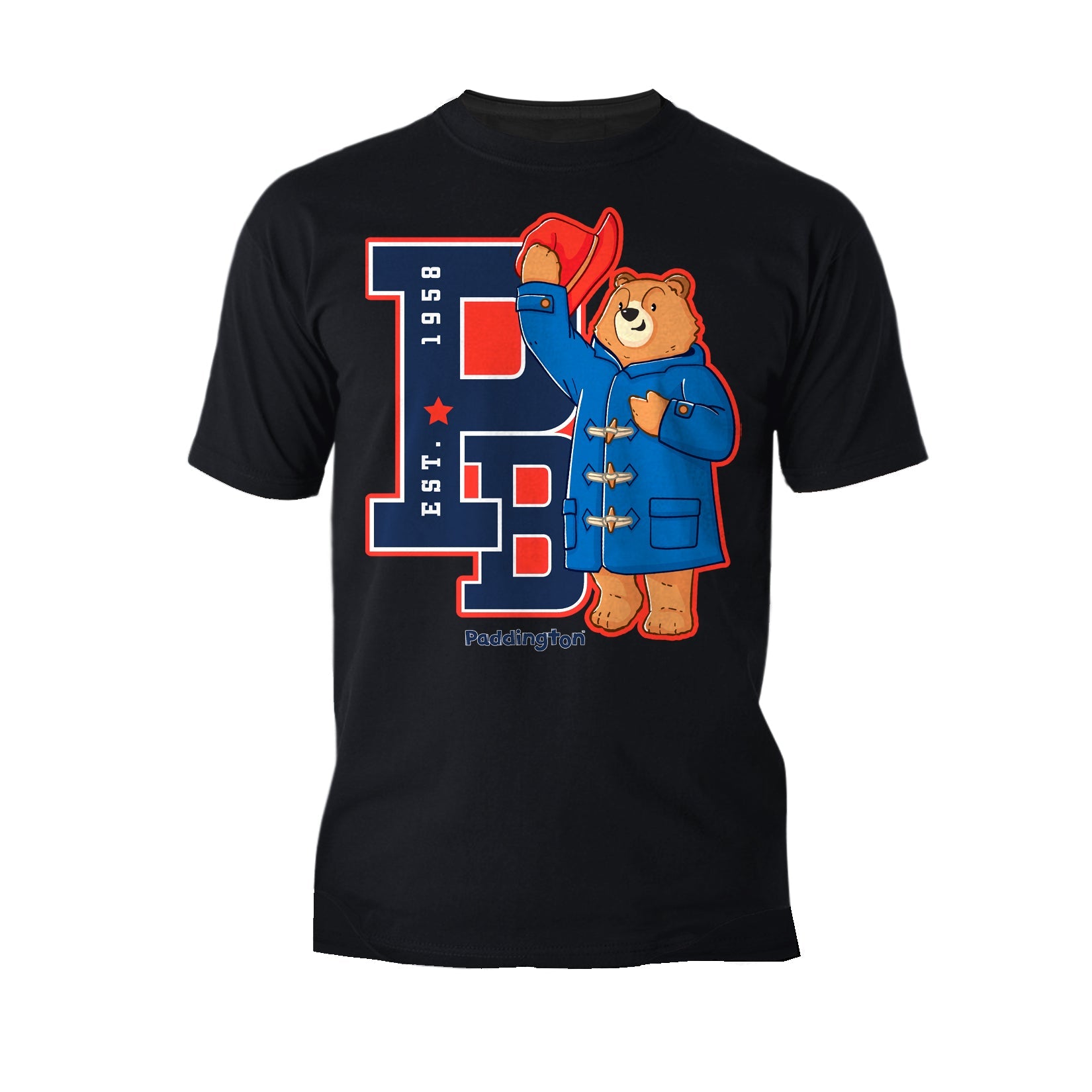 Paddington Bear Collegiate Splash Team Varsity Official Men's T-Shirt