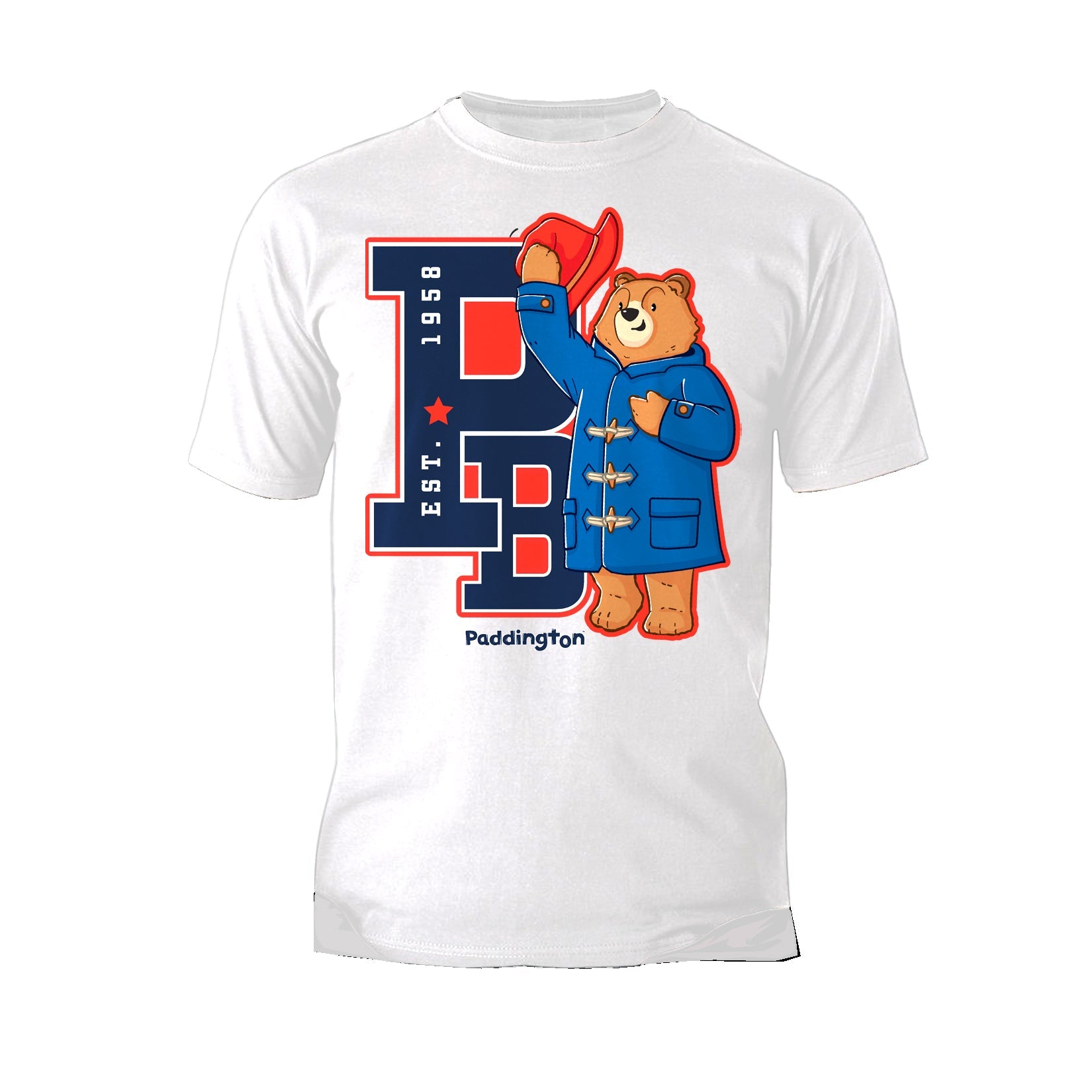 Paddington Bear Collegiate Splash Team Varsity Official Men's T-Shirt