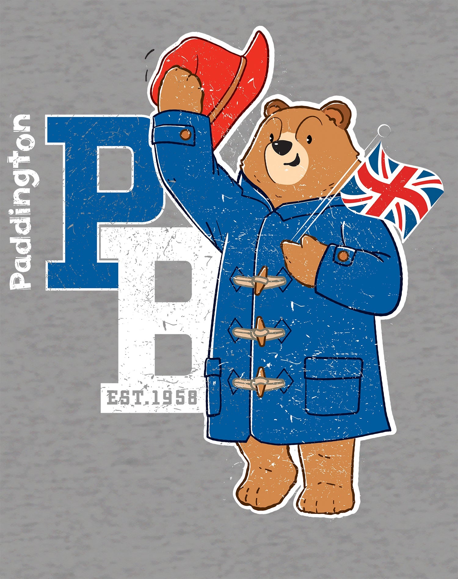 Paddington Bear Collegiate Splash Team Vintage Women's T-Shirt
