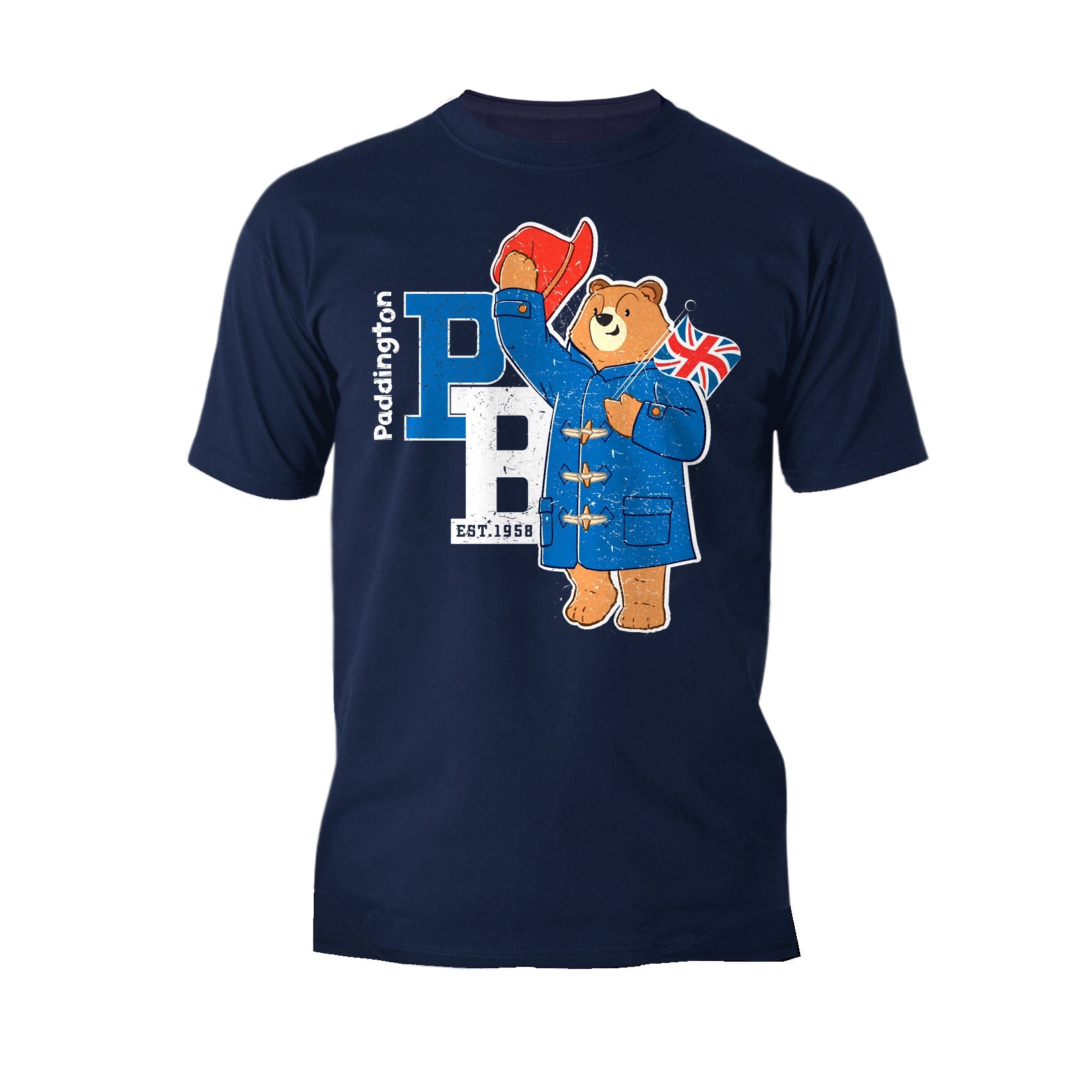 Paddington Bear Collegiate Splash Team Vintage Official Men's T-Shirt