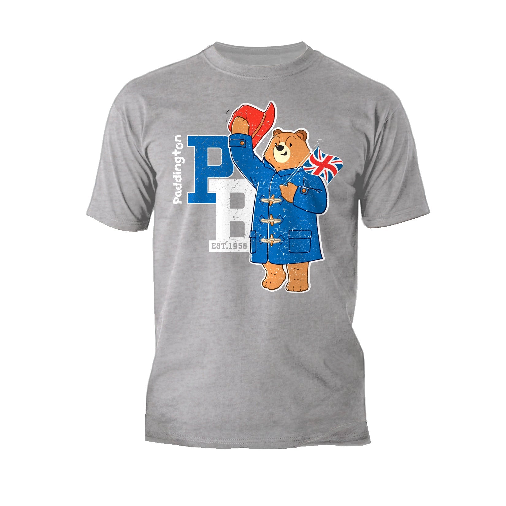 Paddington Bear Collegiate Splash Team Vintage Official Men's T-Shirt