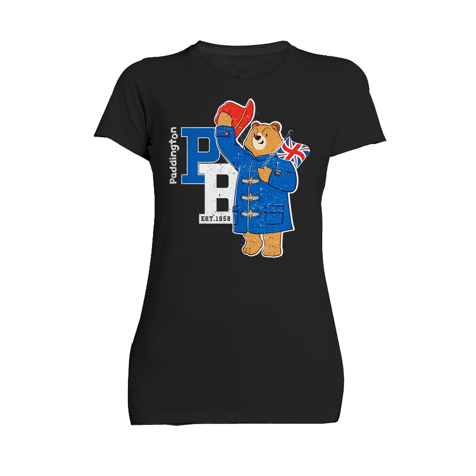 Paddington Bear Collegiate Splash Team Vintage Women's T-Shirt