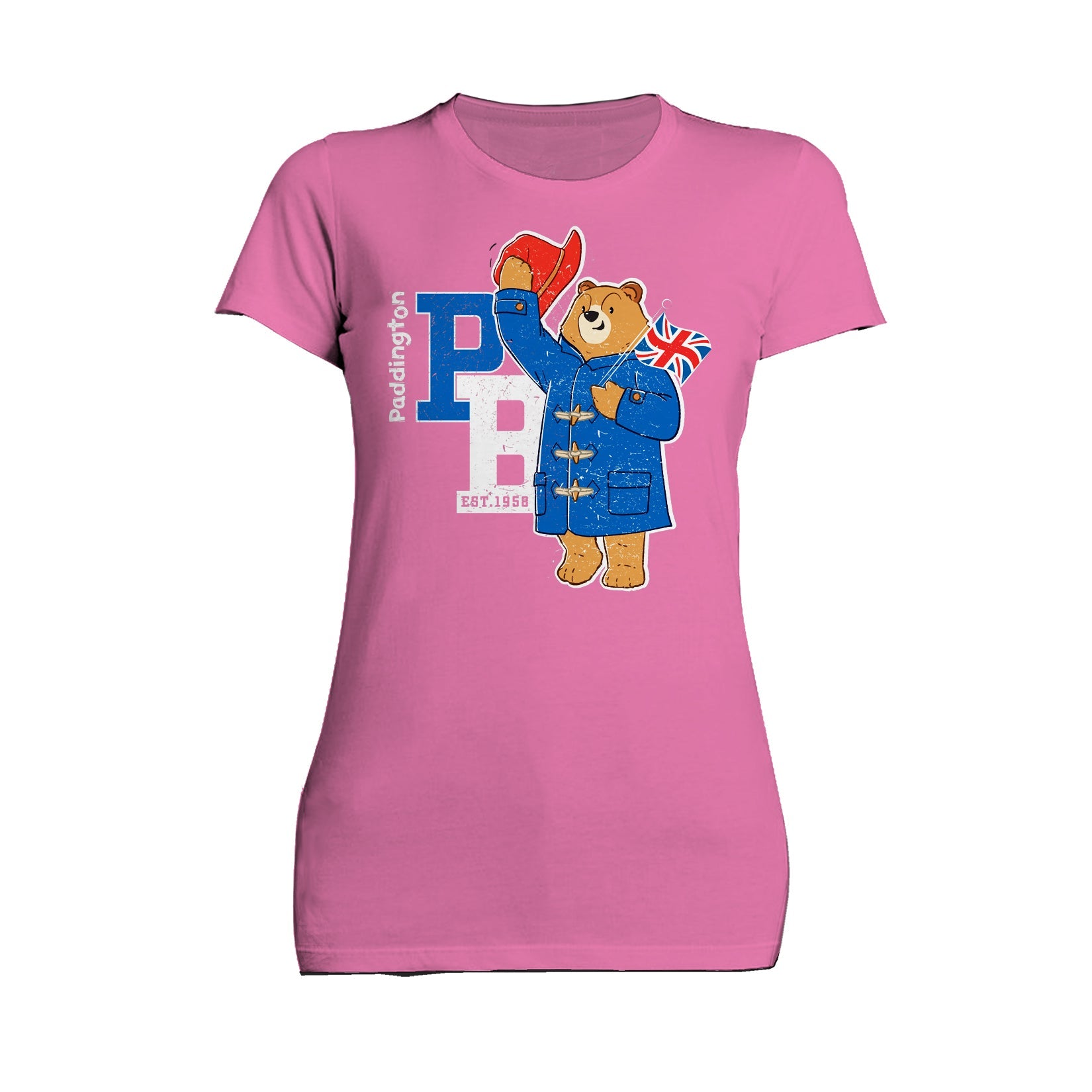 Paddington Bear Collegiate Splash Team Vintage Women's T-Shirt