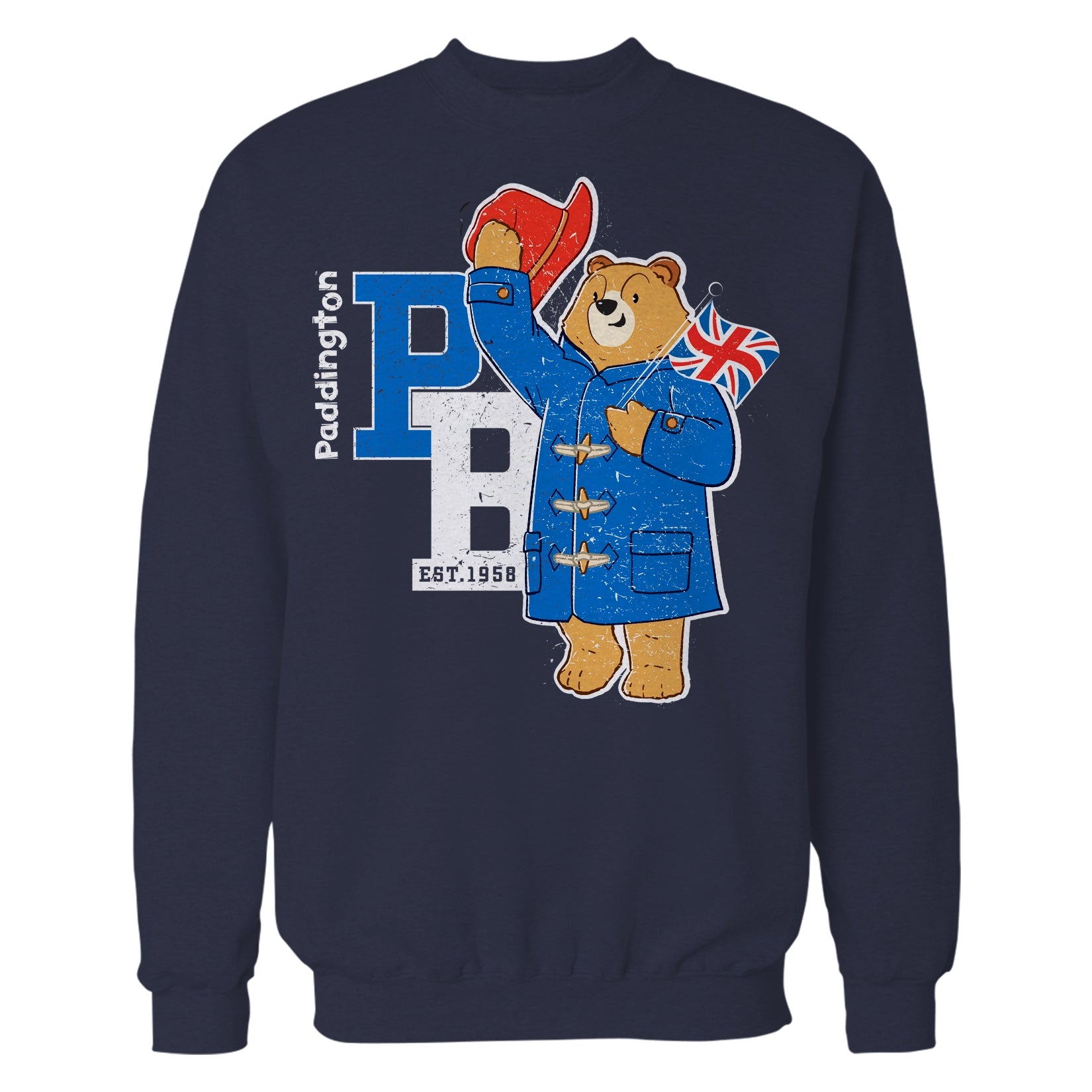 Paddington Bear Collegiate Splash Team Vintage Official Sweatshirt