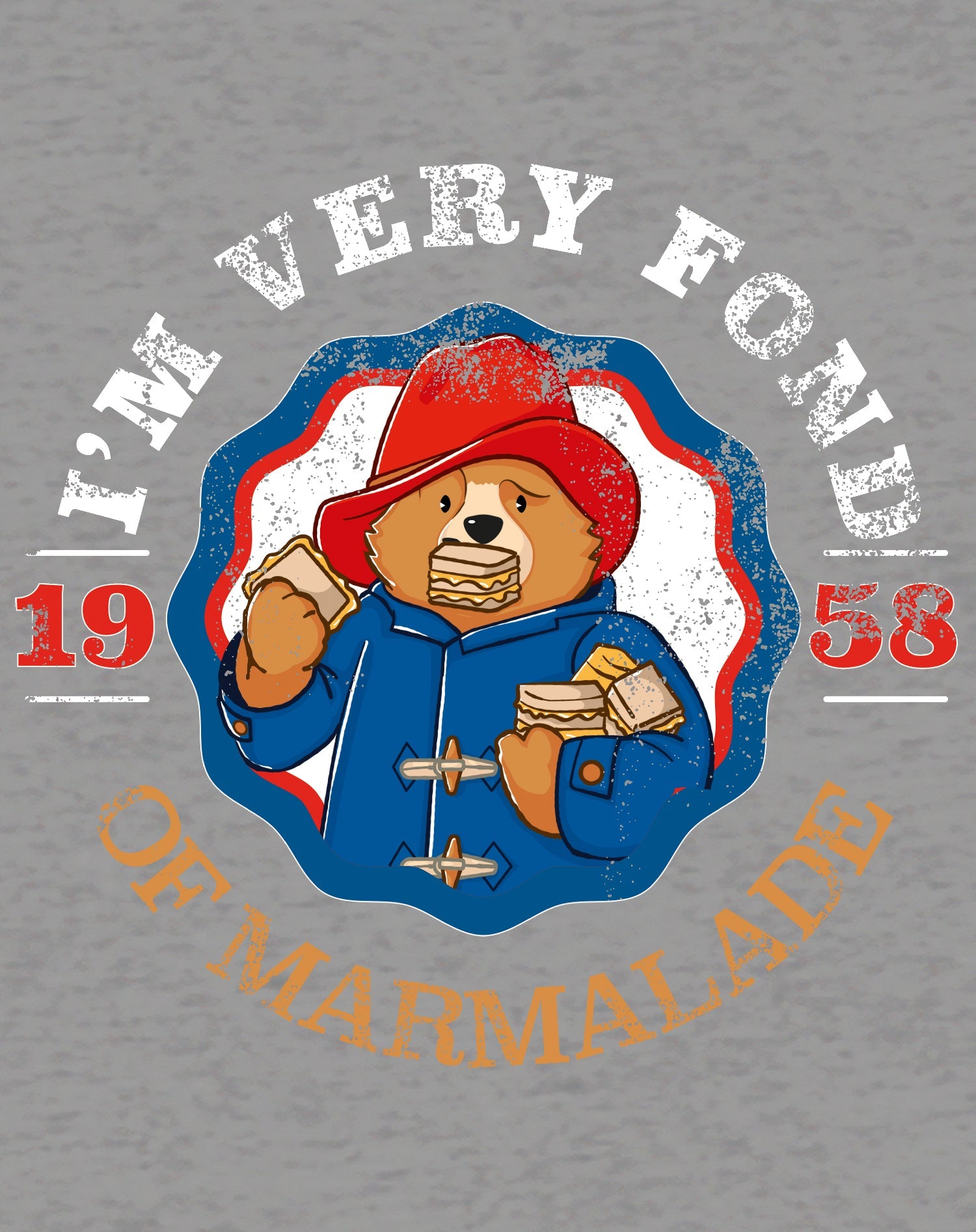 Paddington Bear Collegiate Varsity Marmalade Official Youth T-Shirt