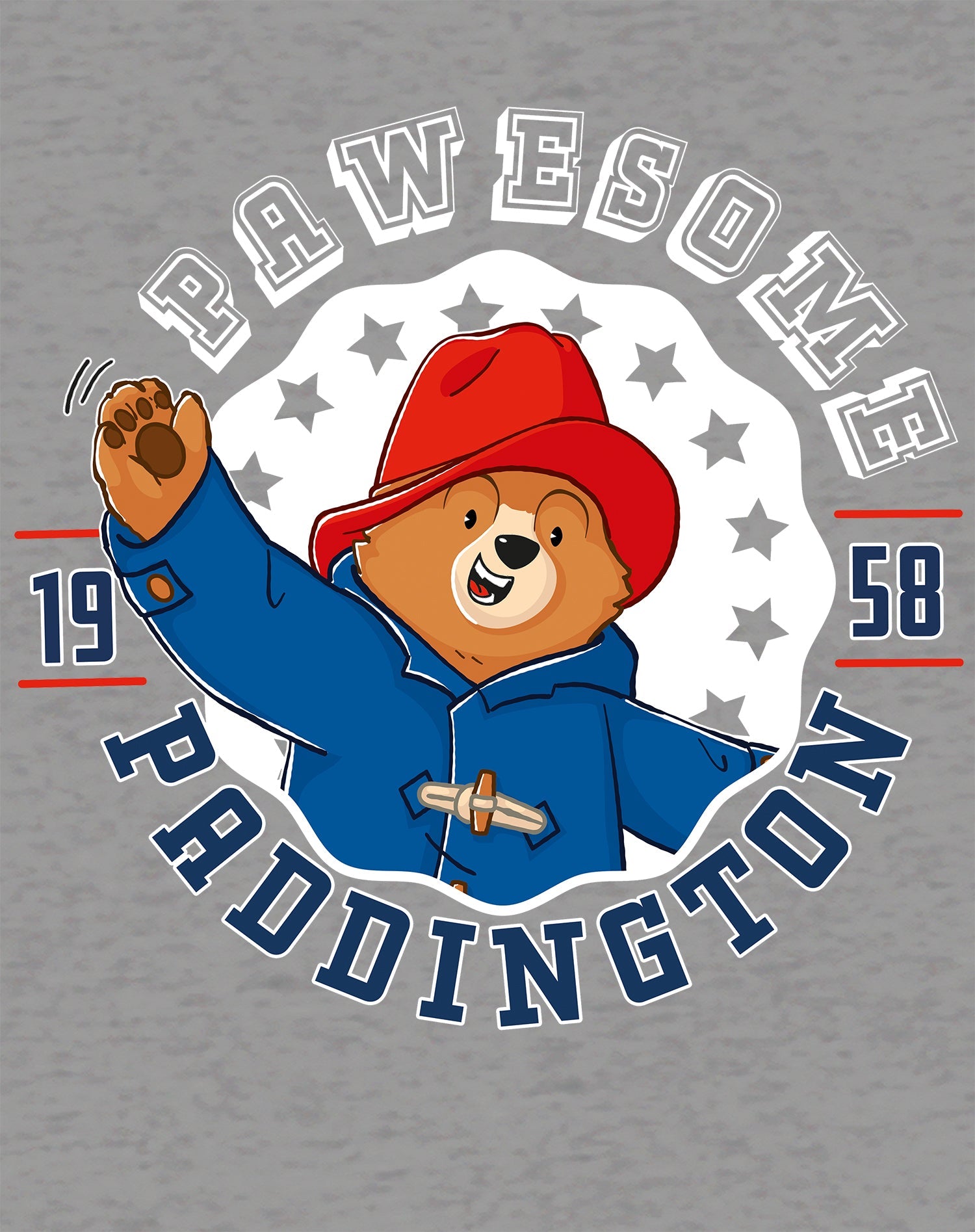 Paddington Bear Collegiate Varsity Pawesome School Official Sweatshirt