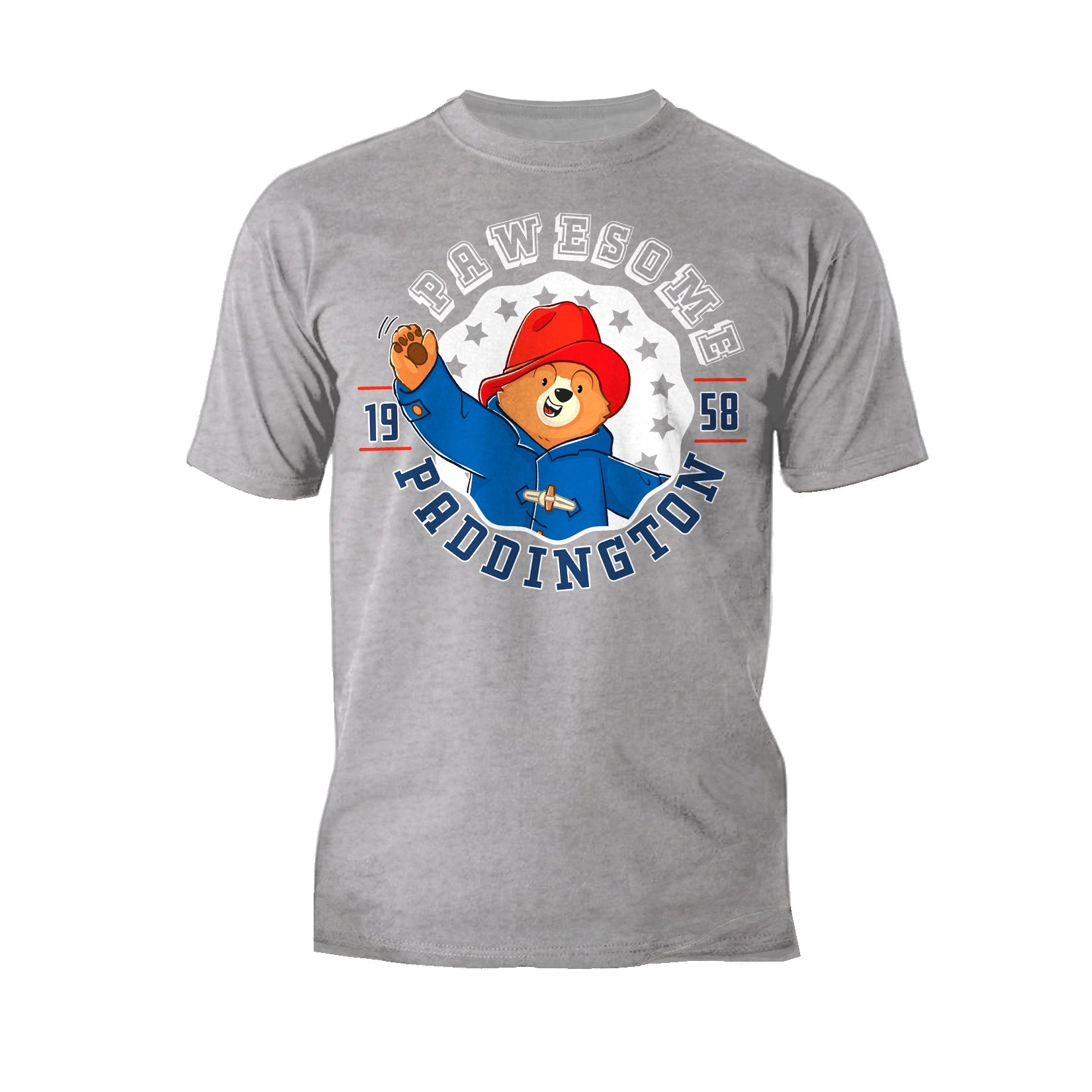 Paddington Bear Collegiate Varsity Pawesome School Official Men's T-Shirt