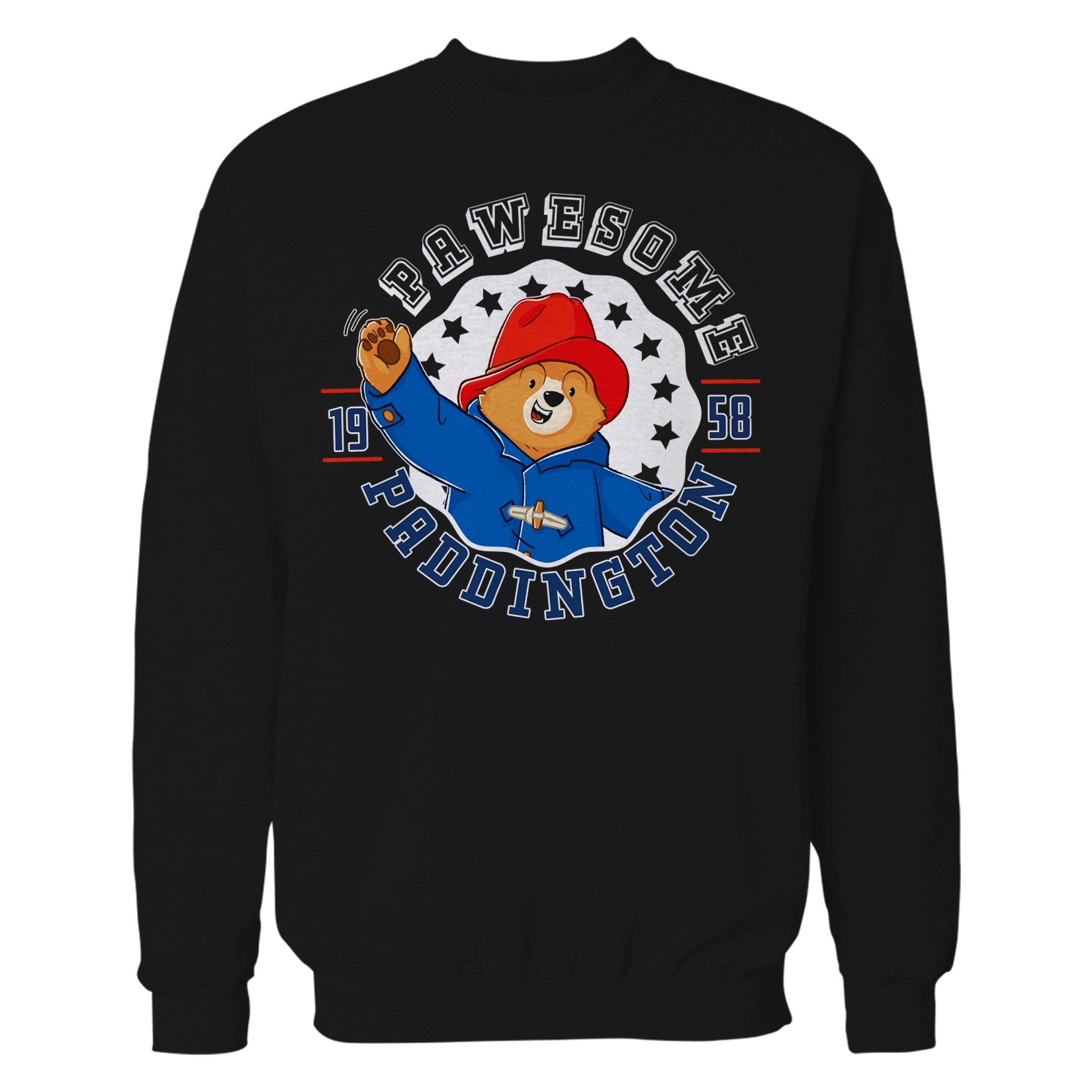 Paddington Bear Collegiate Varsity Pawesome School Official Sweatshirt