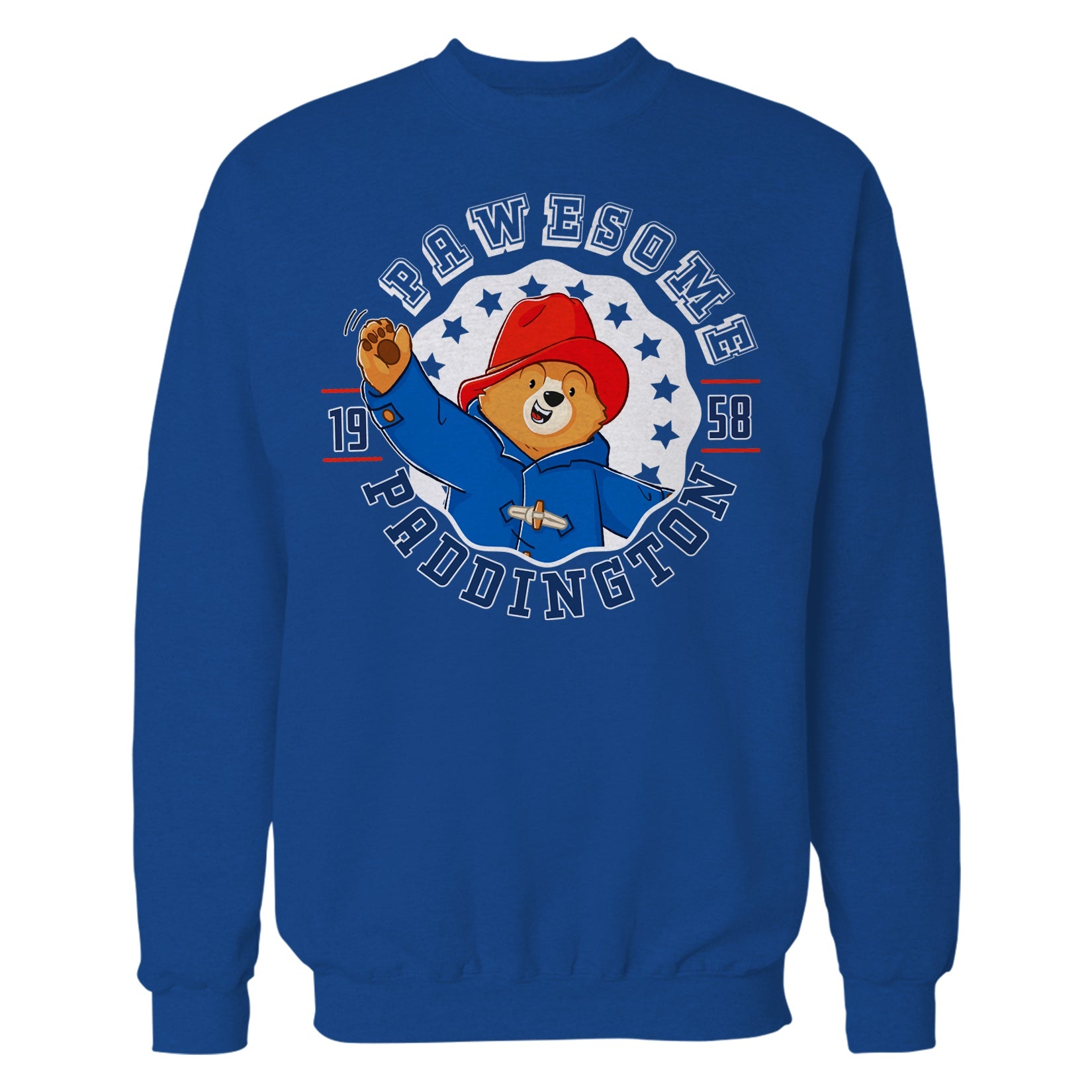 Paddington Bear Collegiate Varsity Pawesome School Official Sweatshirt