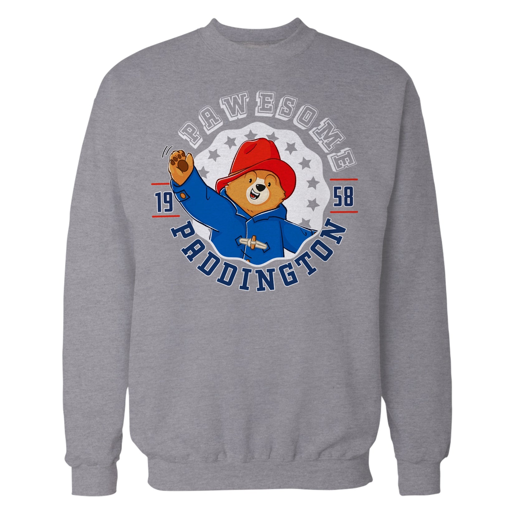 Paddington Bear Collegiate Varsity Pawesome School Official Sweatshirt