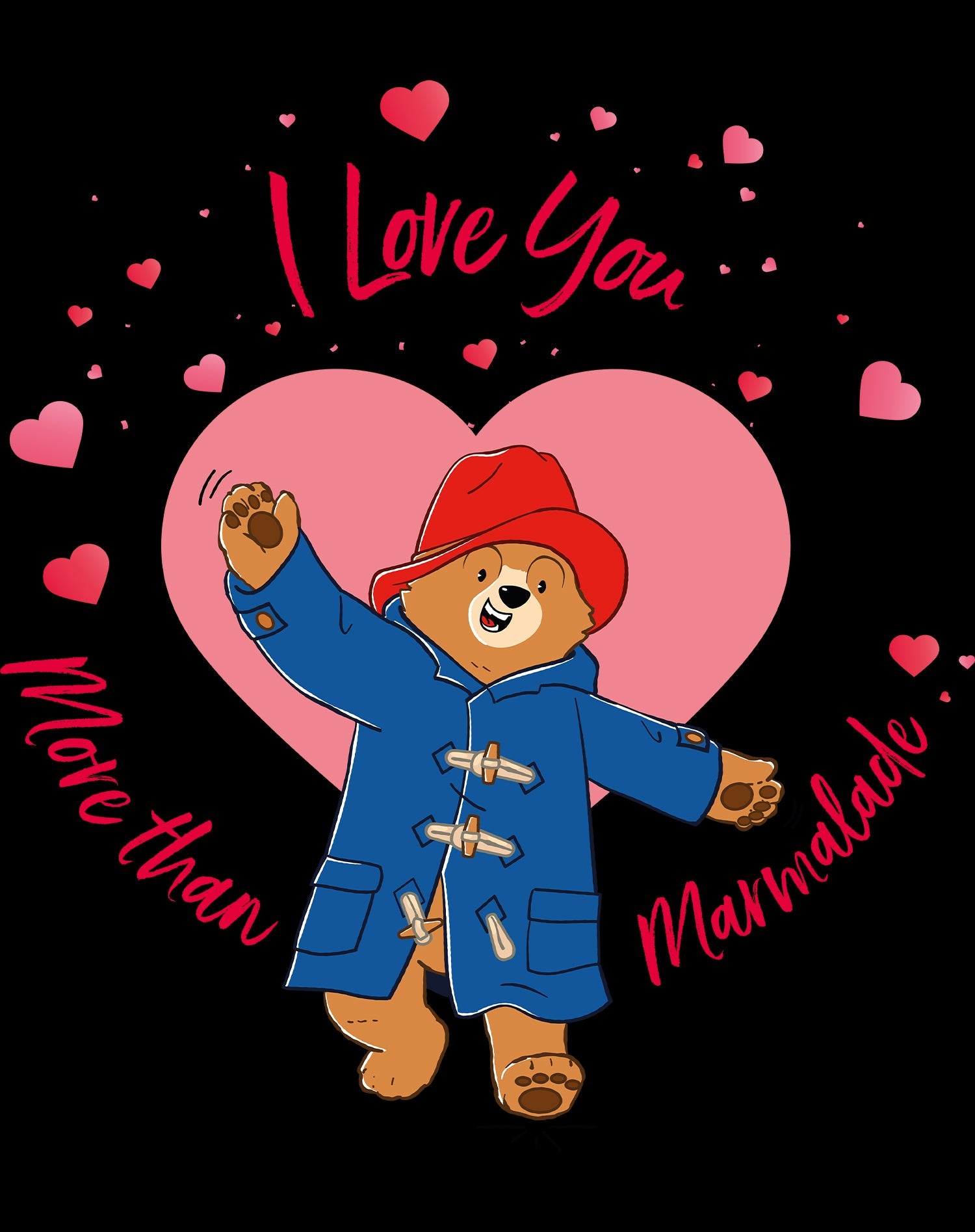 Paddington Bear Love Marmalade Big Hearts Women's T-Shirt