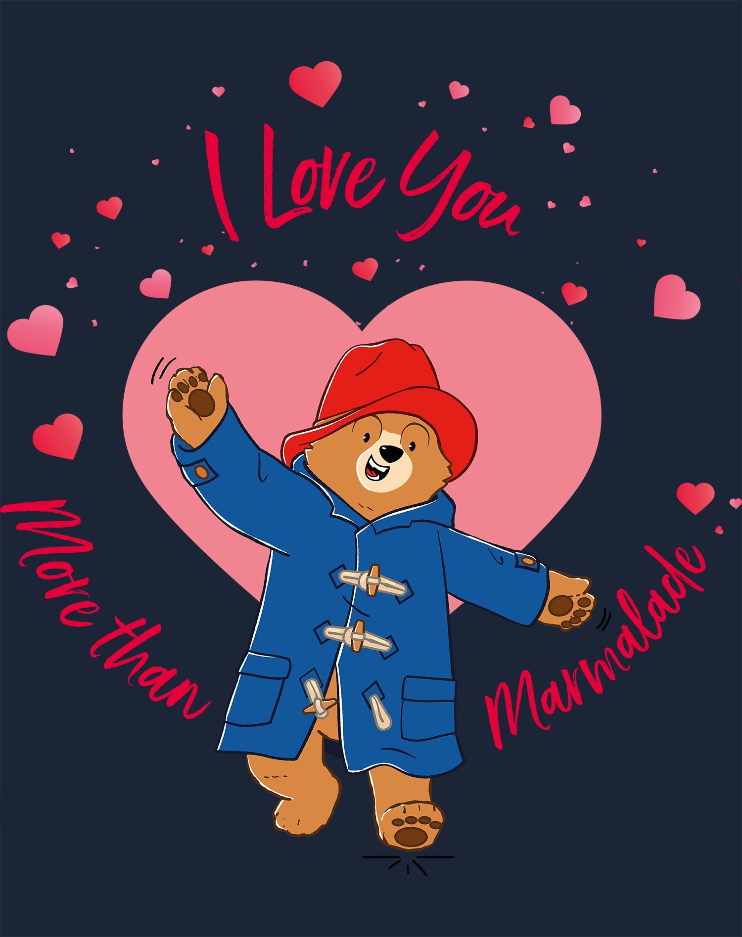 Paddington Bear Love Marmalade Big Hearts Women's T-Shirt