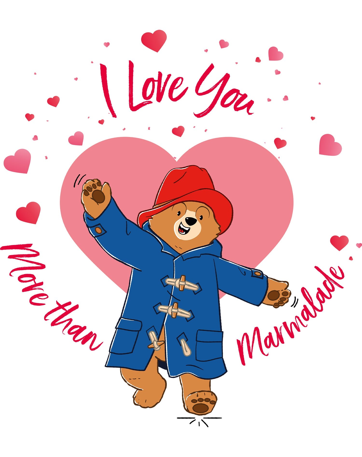 Paddington Bear Love Marmalade Big Hearts Women's T-Shirt