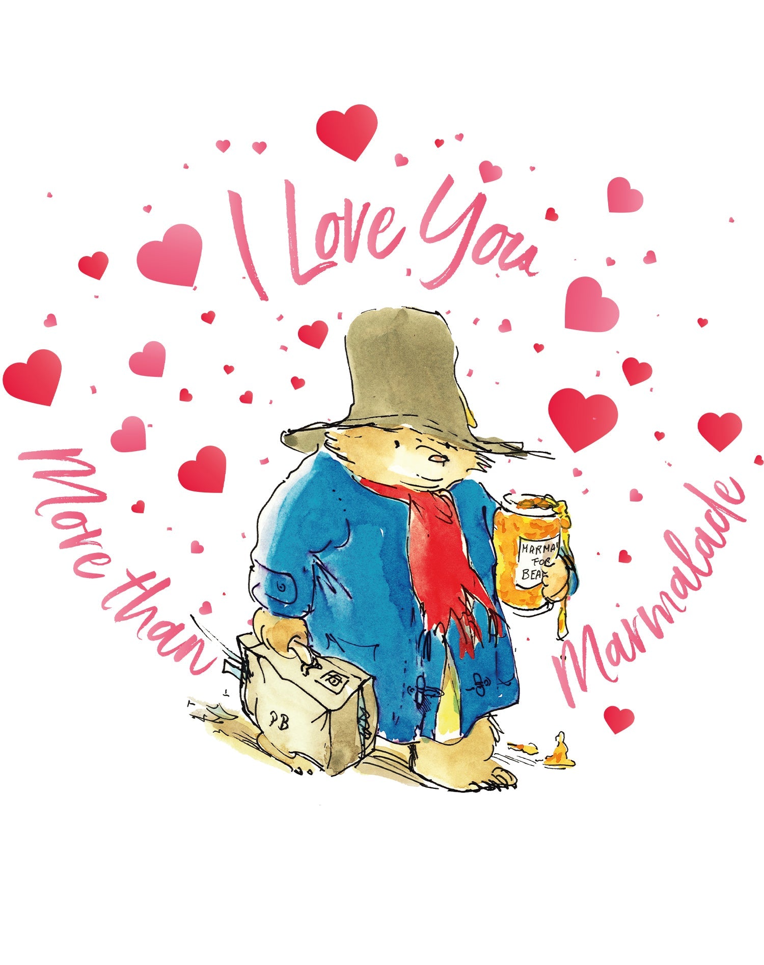 Paddington Bear Love Marmalade Little Hearts Women's T-Shirt