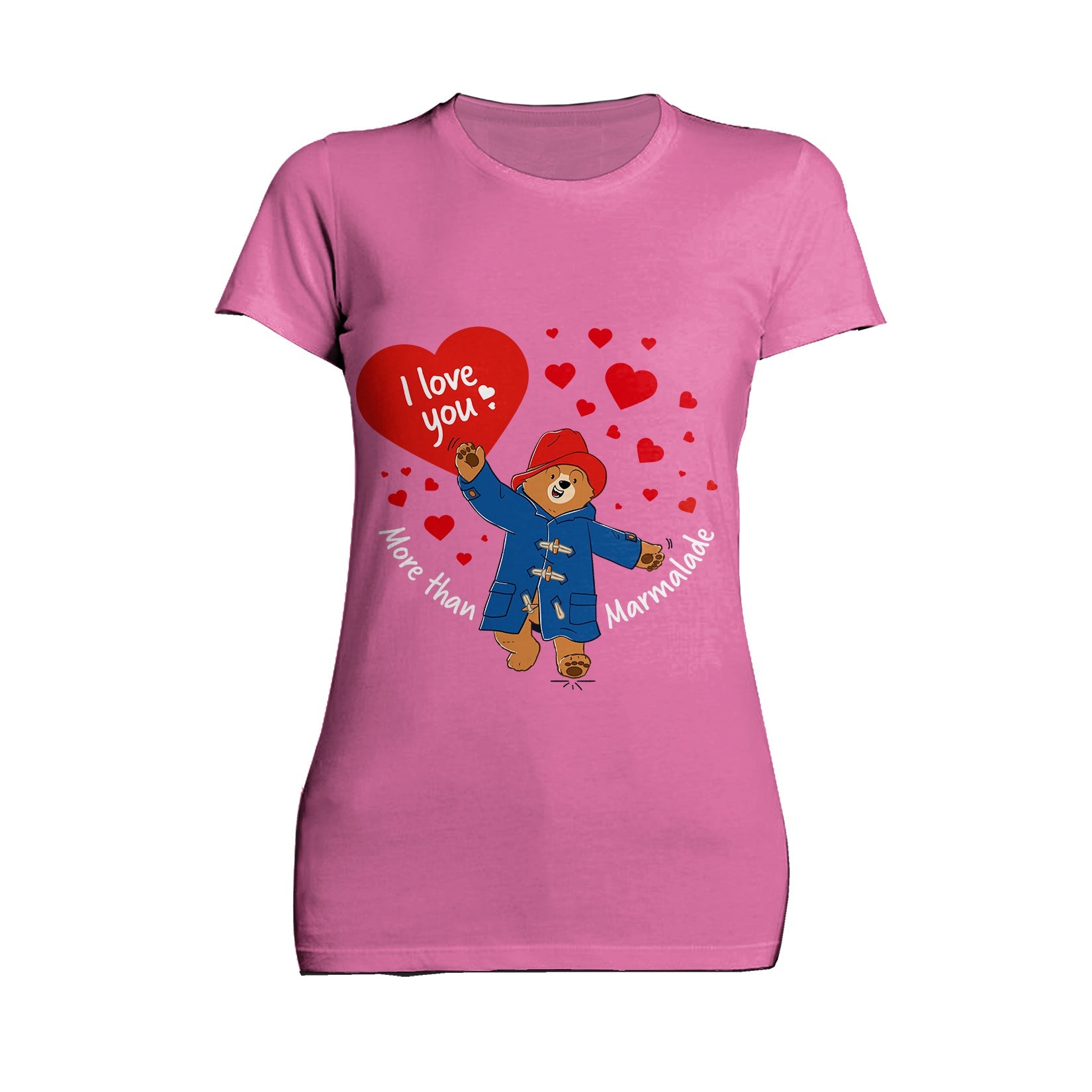 Paddington Bear Love Marmalade Red Hearts Women's T-Shirt