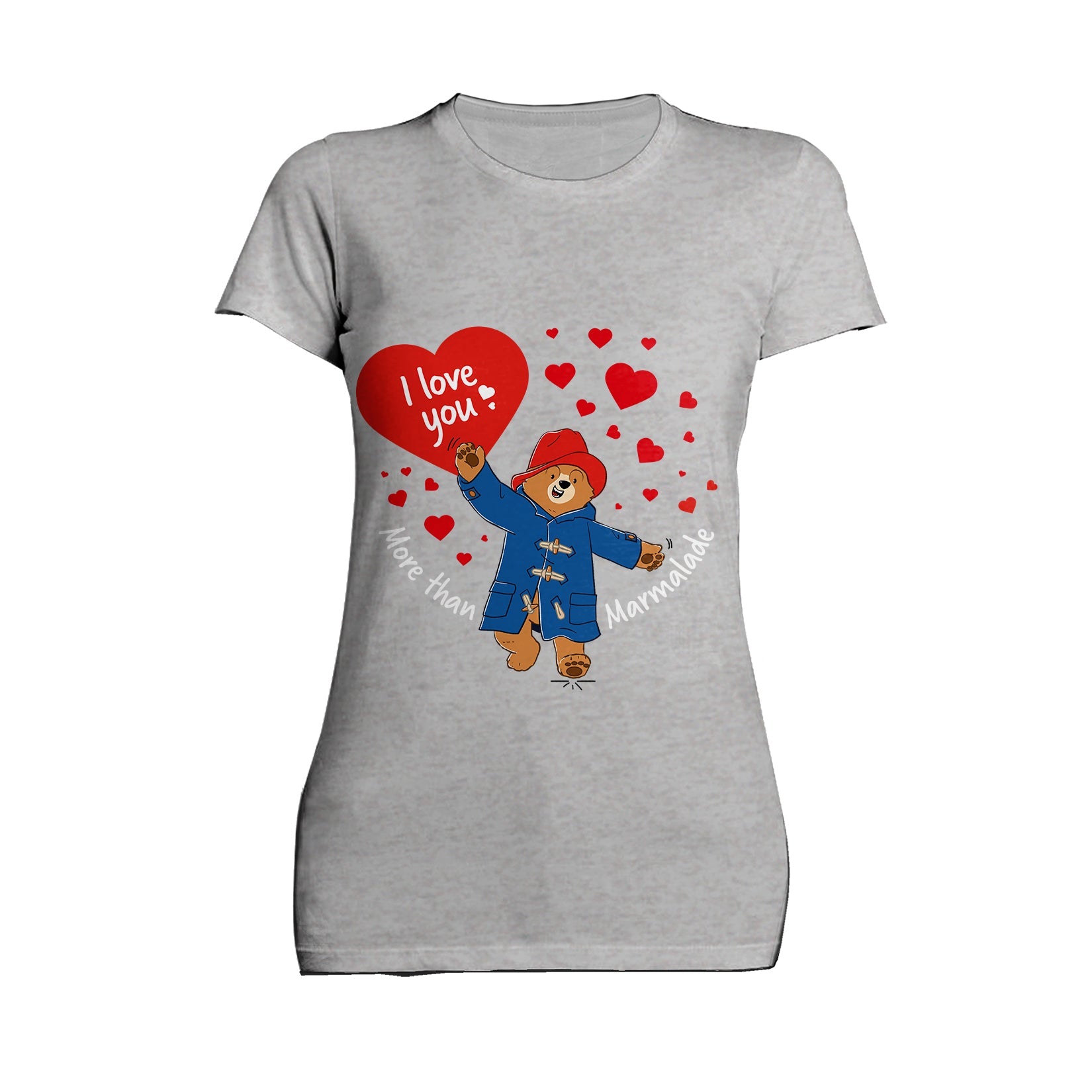 Paddington Bear Love Marmalade Red Hearts Women's T-Shirt