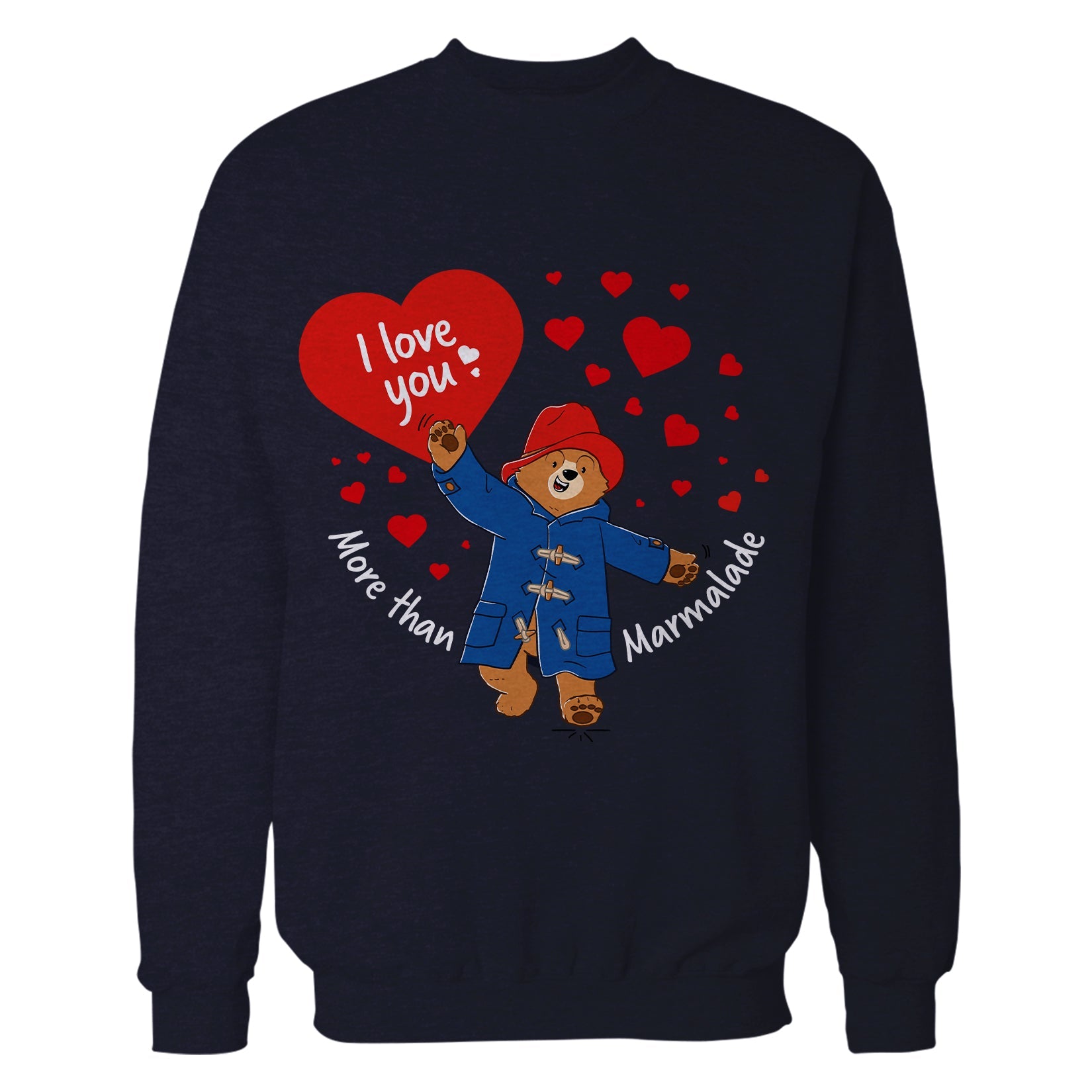 Paddington Bear Love Marmalade Red Heart Official Sweatshirt