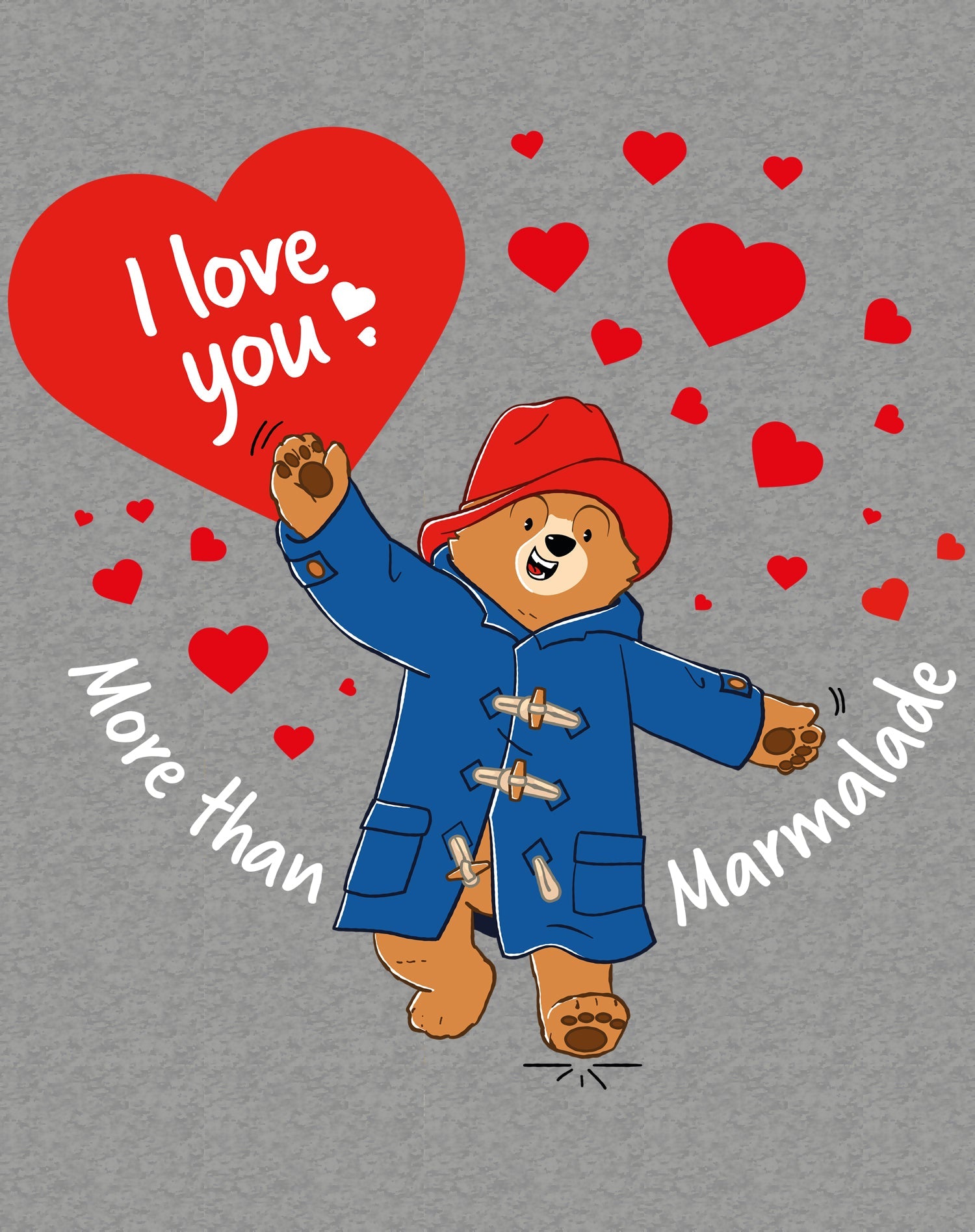 Paddington Bear Love Marmalade Red Hearts Women's T-Shirt