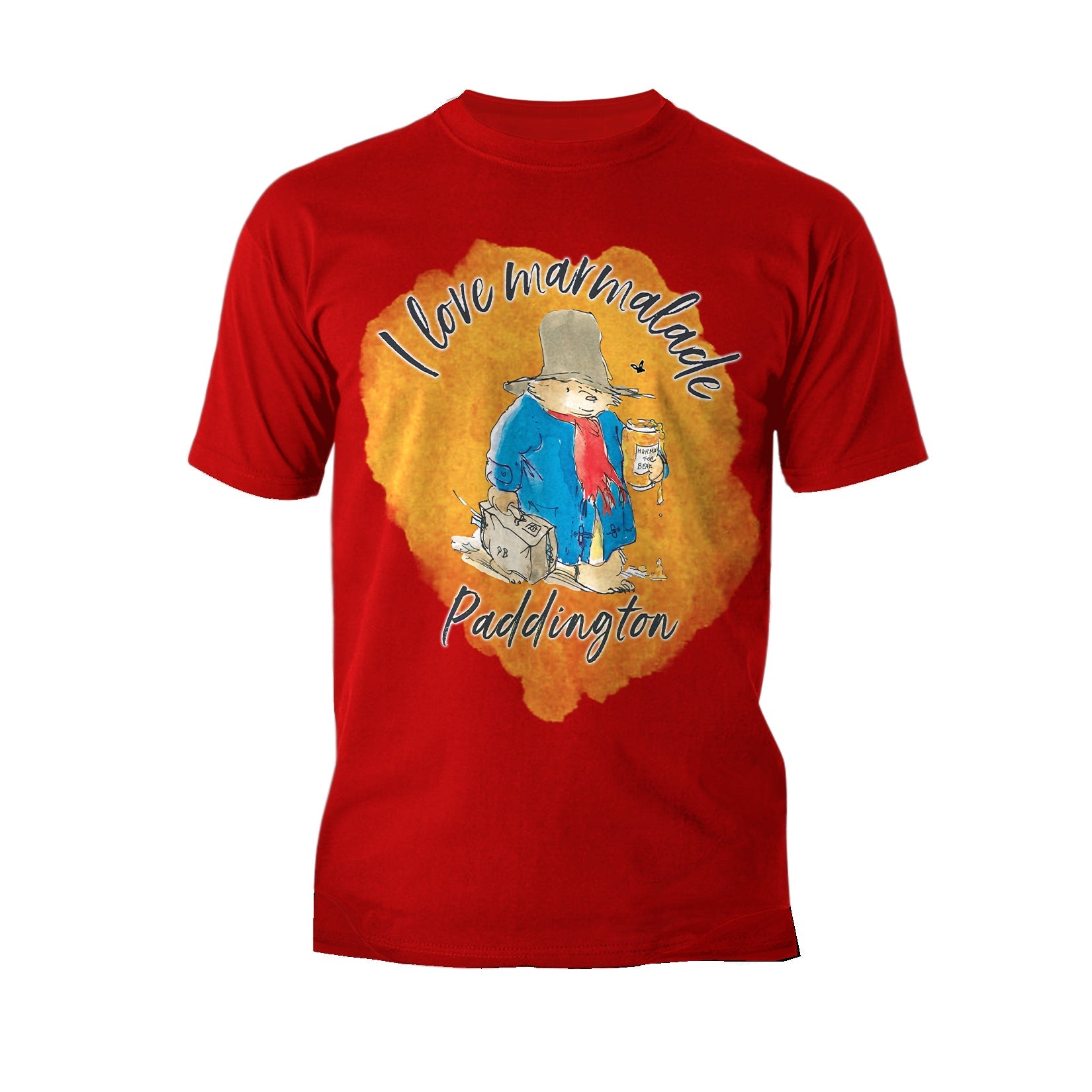 Paddington Bear Marmalade Splash Love Official Men's T-Shirt