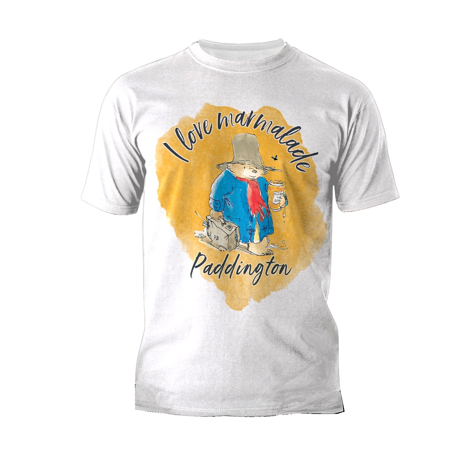 Paddington Bear Marmalade Splash Love Official Men's T-Shirt