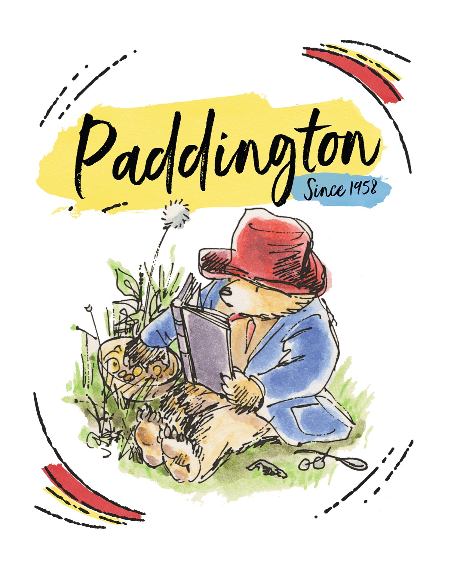 Paddington Bear Classics Portrait Picnic Official Women's T-Shirt ()