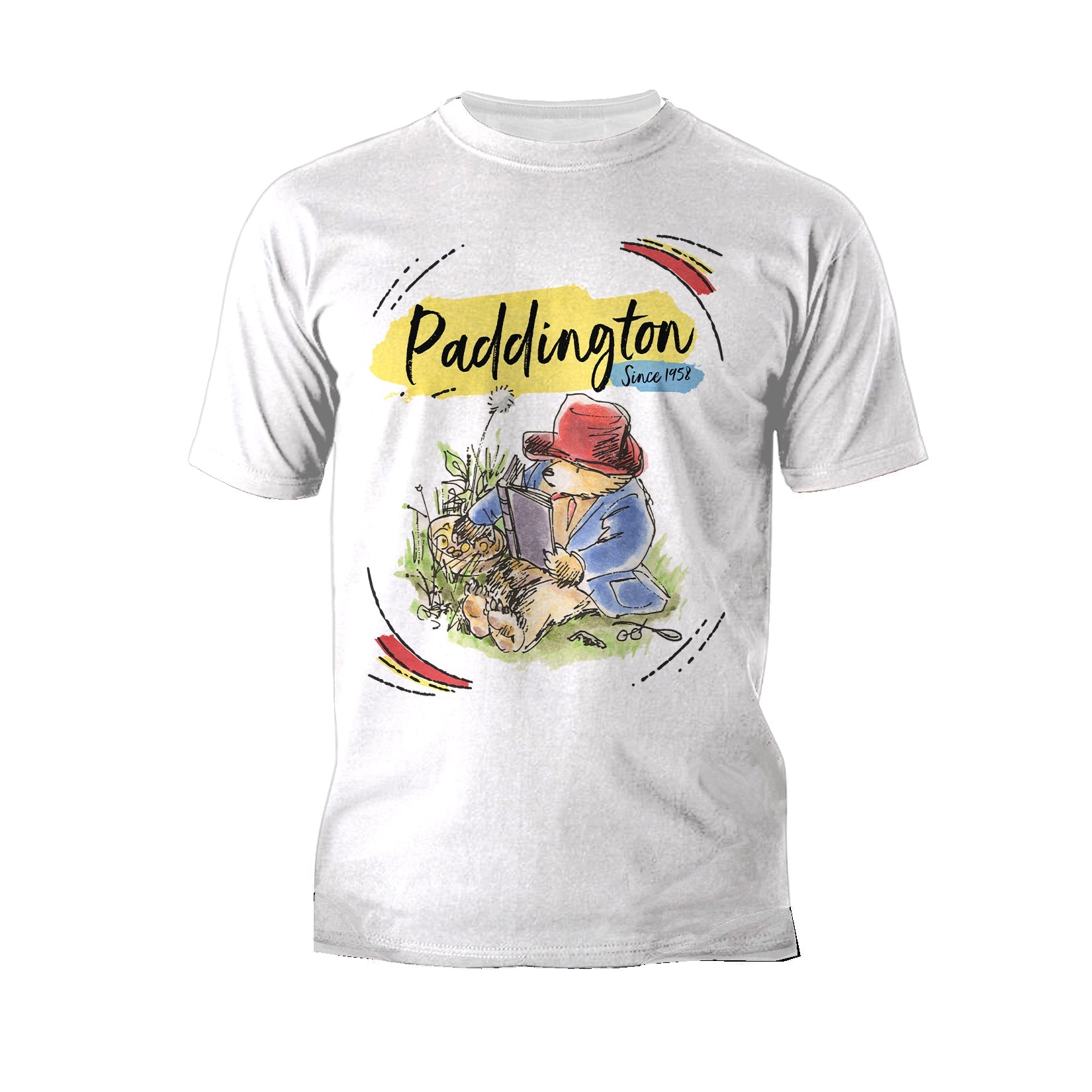Paddington Bear Classics Portrait Picnic Official Men's T-Shirt ()