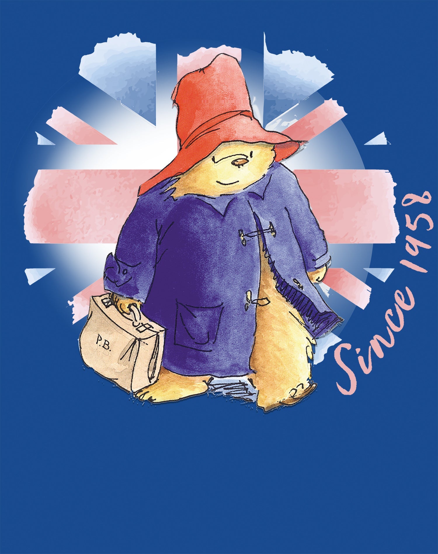 Paddington Bear Union Jack Official Men's T-Shirt ()