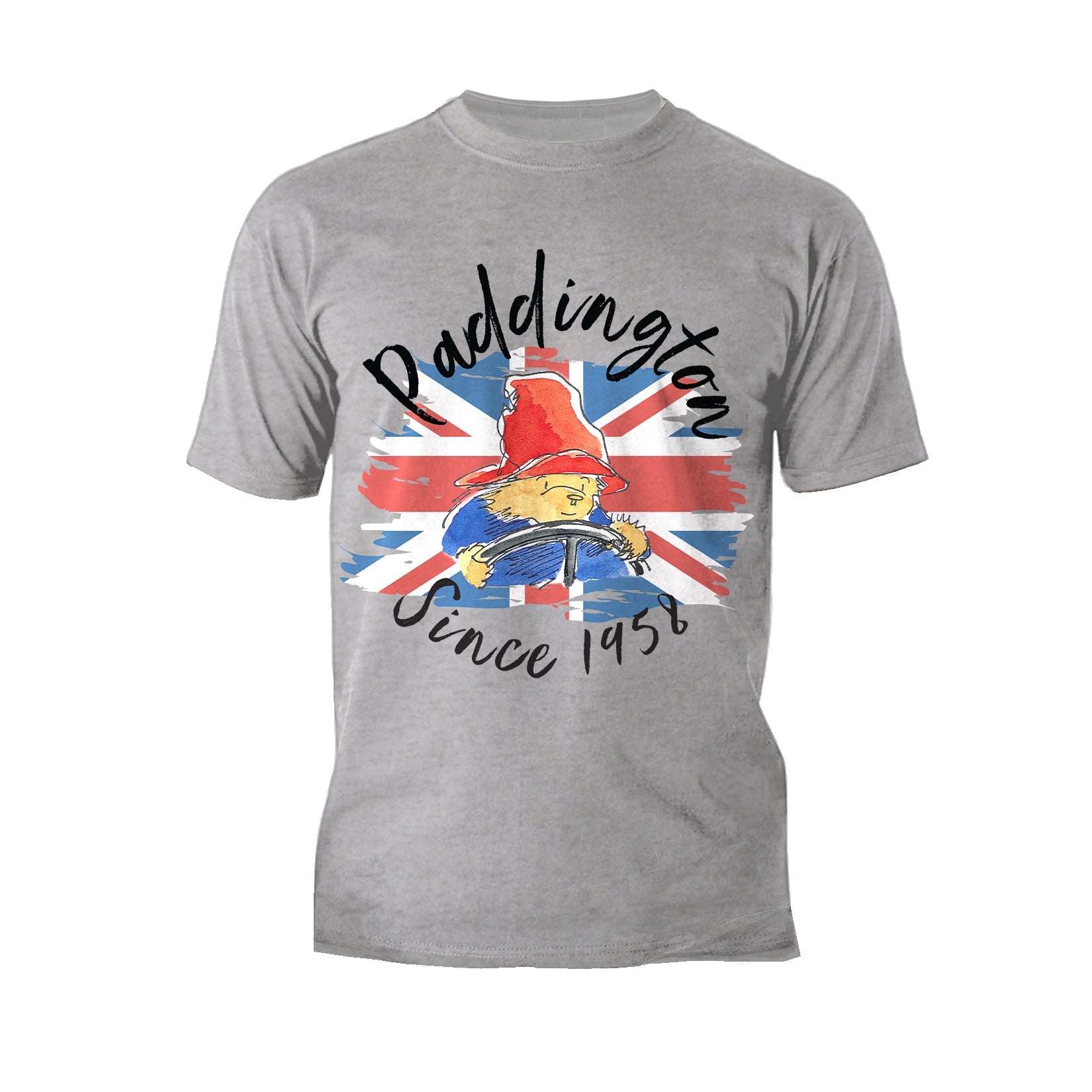 Paddington Bear Union Jack Driving Official Men's T-Shirt ()