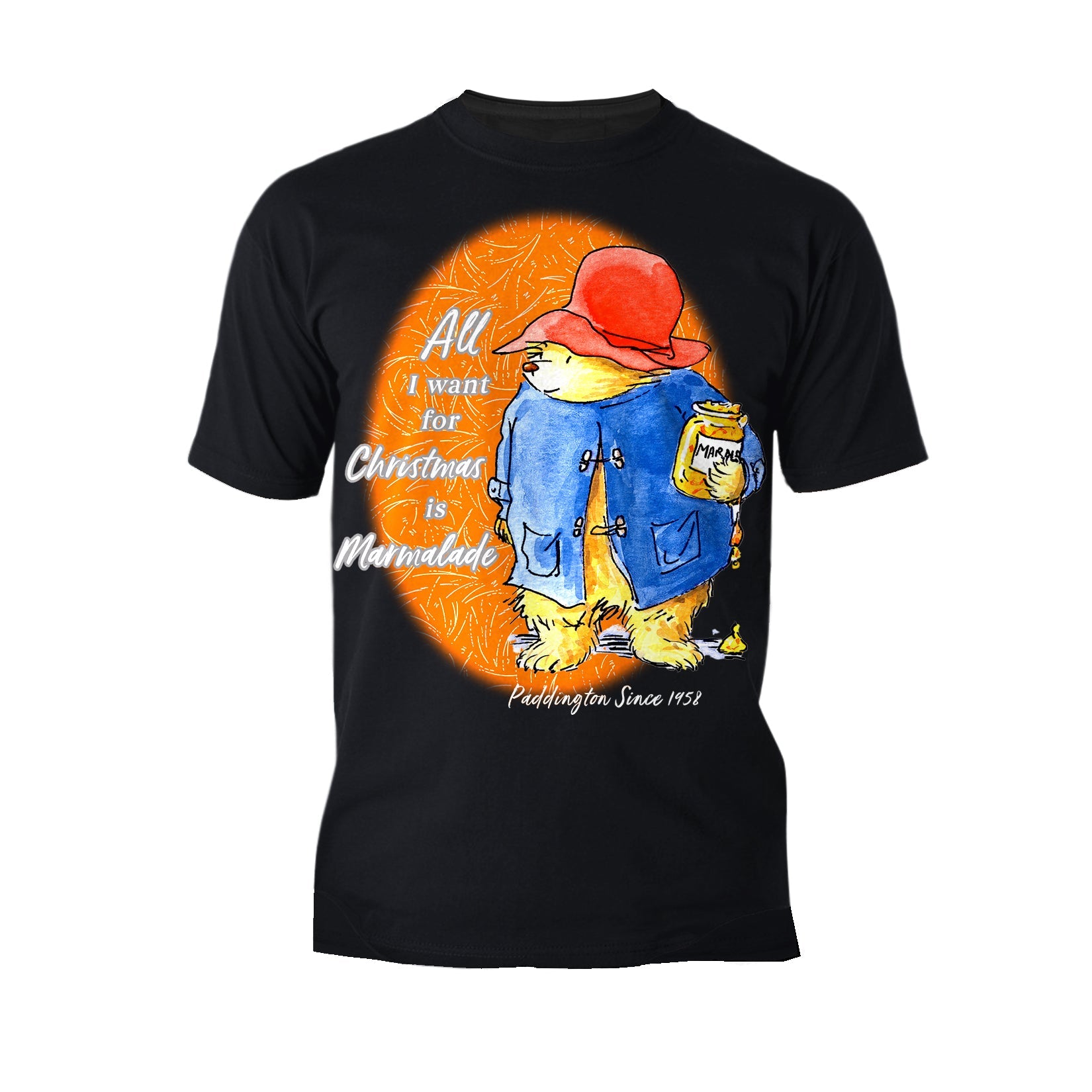 Paddington Bear Xmas All I Want For Christmas Marmalade Amor Men's T-Shirt