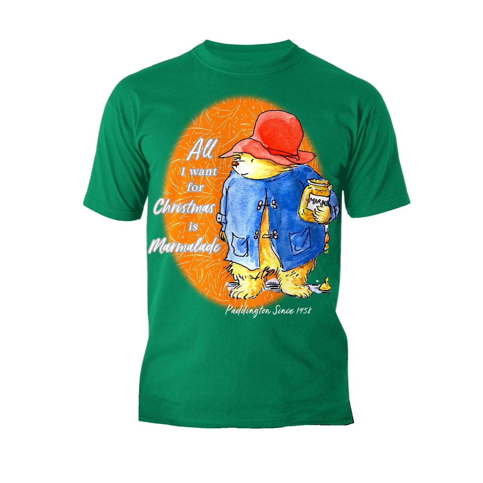 Paddington Bear Xmas All I Want For Christmas Marmalade Amor Men's T-Shirt