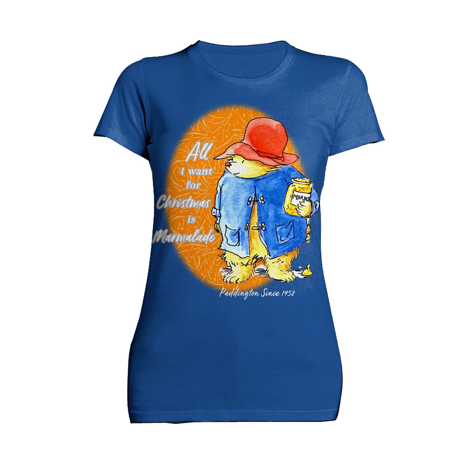 Paddington Bear Xmas All I Want For Christmas Marmalade Amor Women's T-Shirt