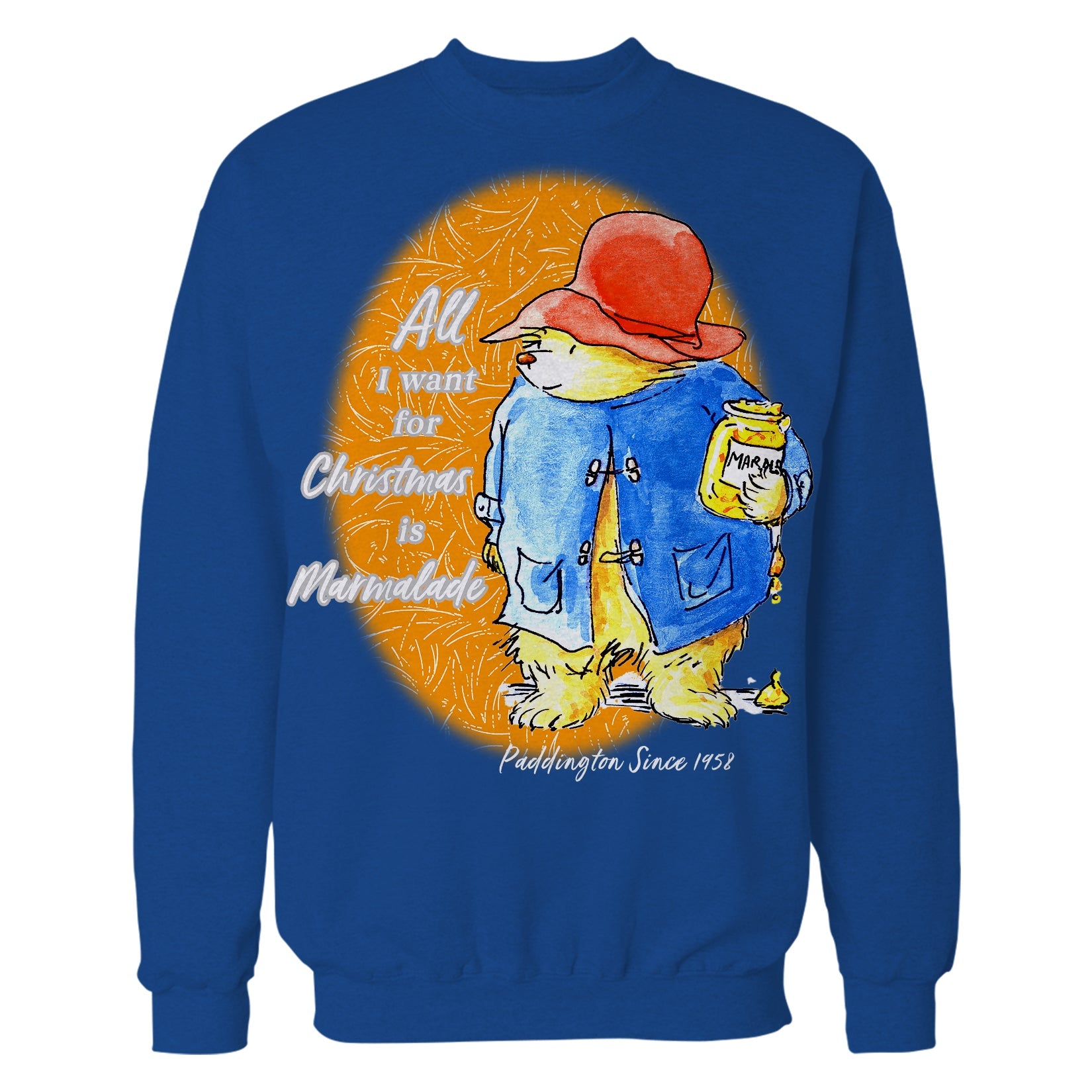 Paddington Bear Xmas All I Want For Christmas Marmalade Amor Sweatshirt