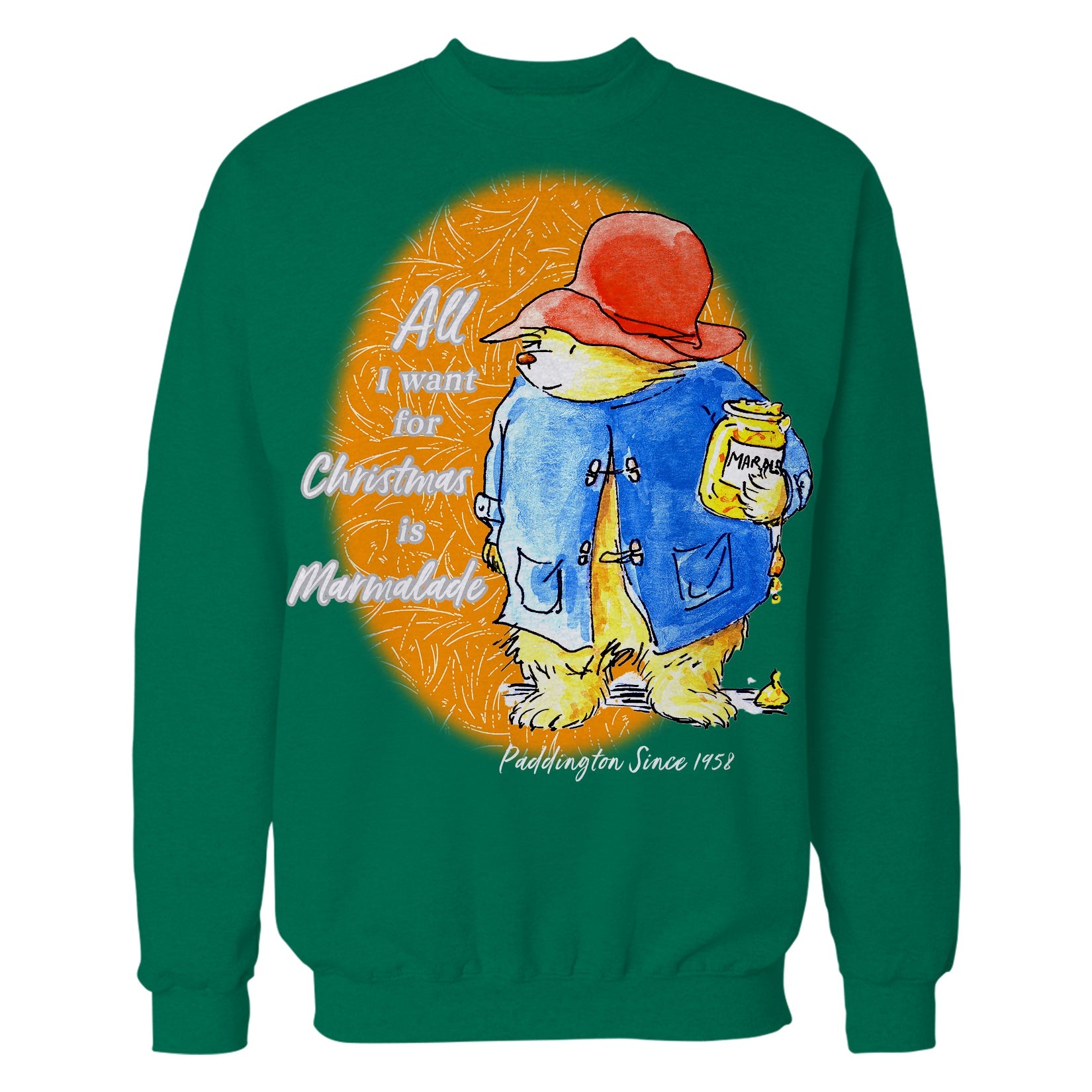 Paddington Bear Xmas All I Want For Christmas Marmalade Amor Sweatshirt