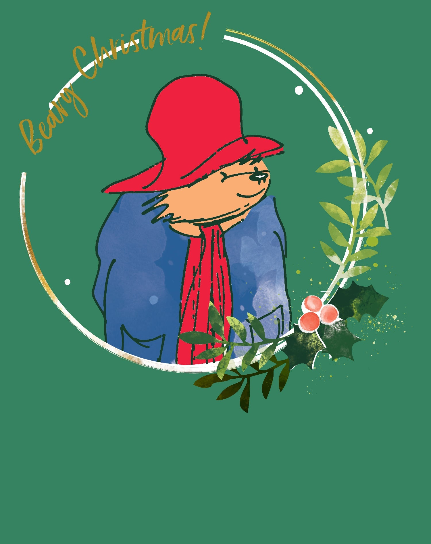 Paddington Bear Xmas Beary Christmas Merry Mistletoe Meme Women's T-Shirt