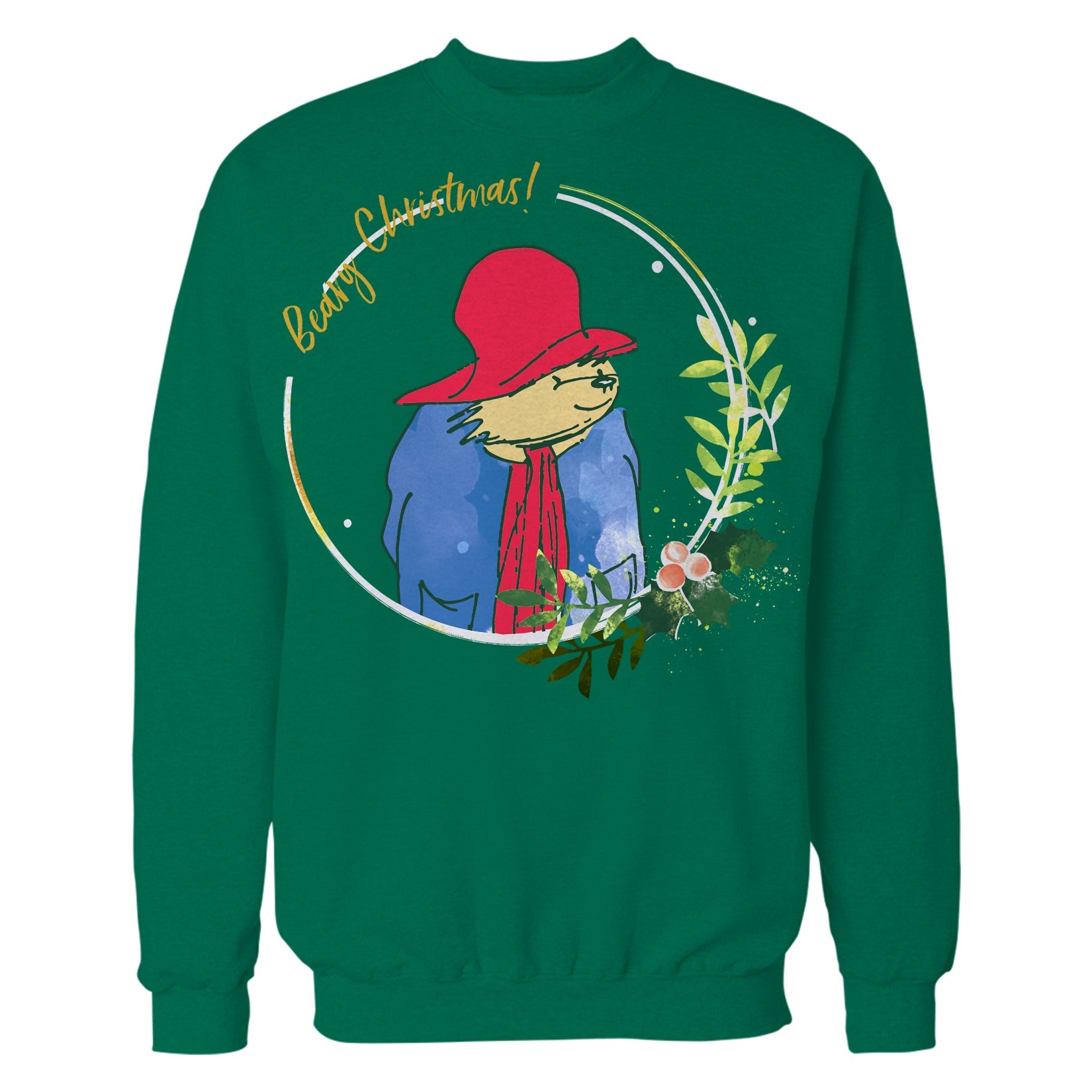 Paddington Bear Xmas Beary Christmas Merry Mistletoe Meme Sweatshirt