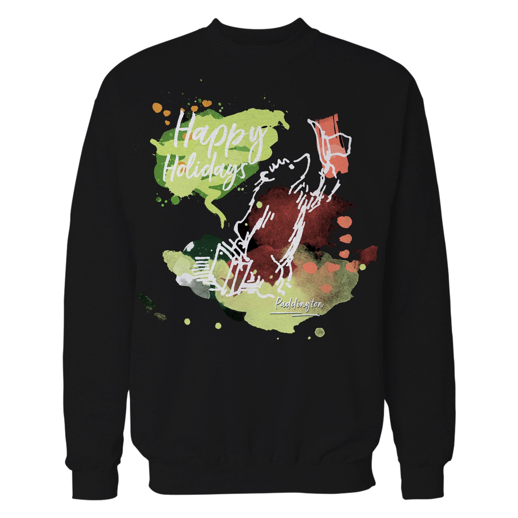 Paddington Bear Xmas Happy Holidays Sketch Love Christmas Sweatshirt