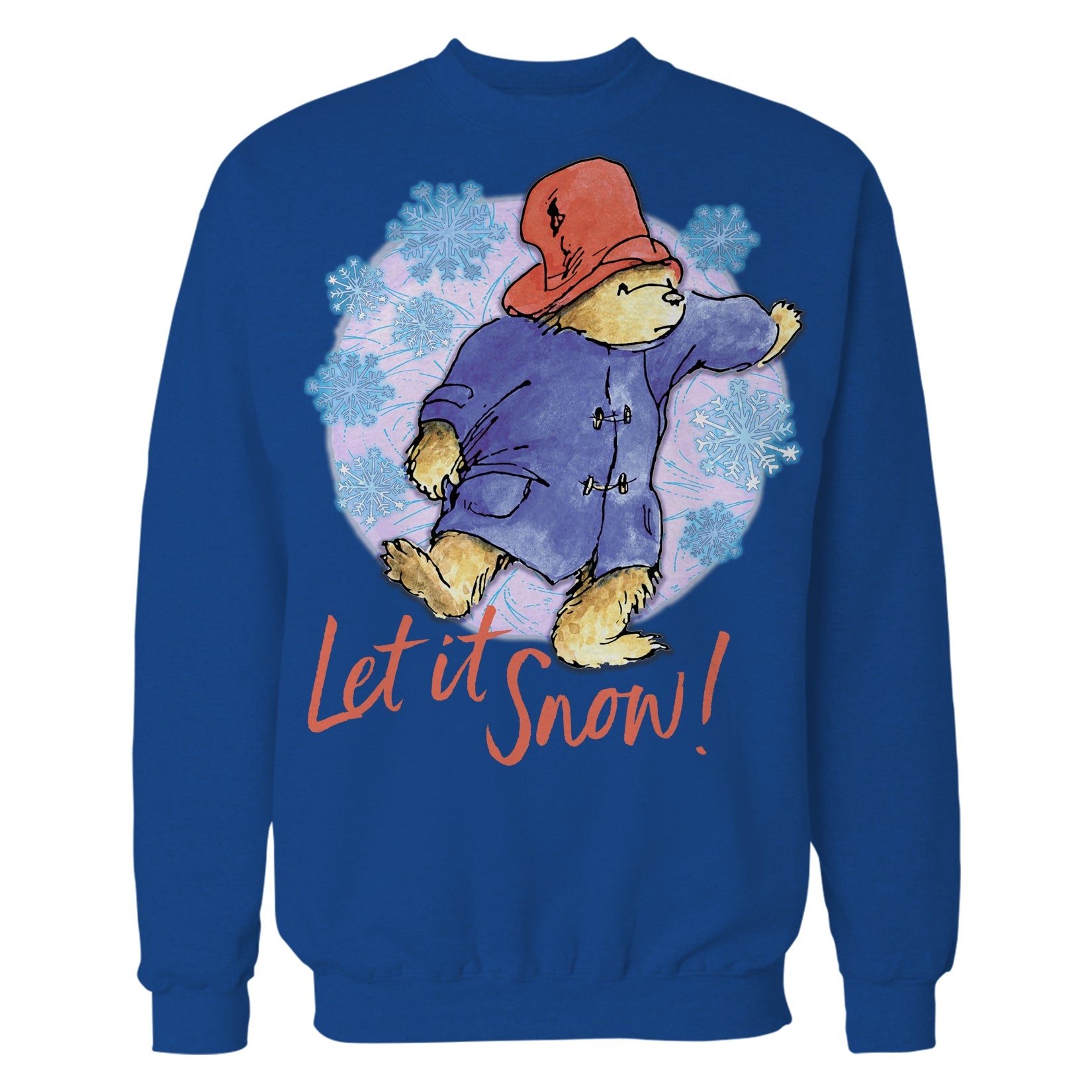 Paddington Bear Xmas Let it Snow Amor Snowflake Christmas Sweatshirt