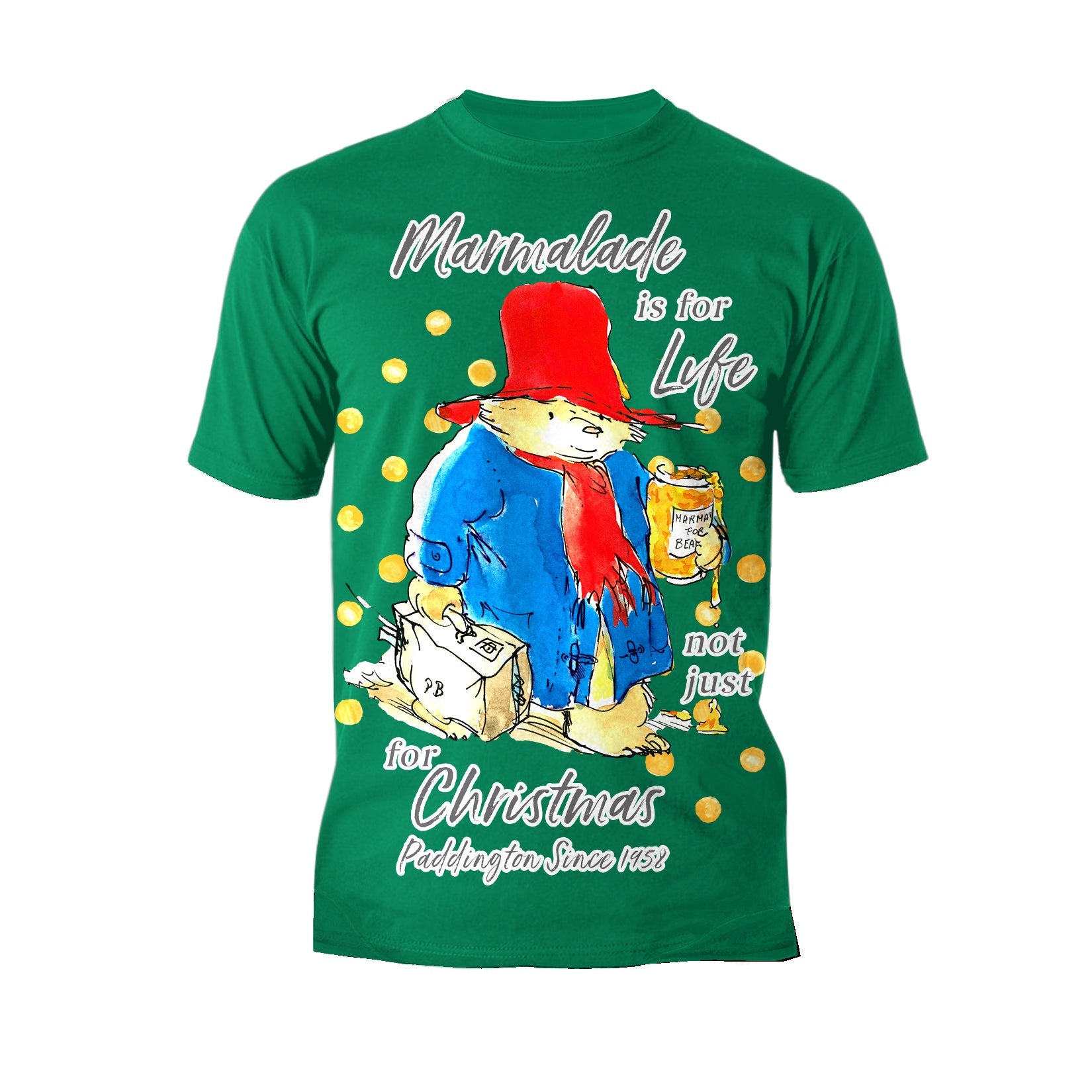 Paddington Bear Xmas Marmalade For Life Cute Merry Christmas Men's T-Shirt