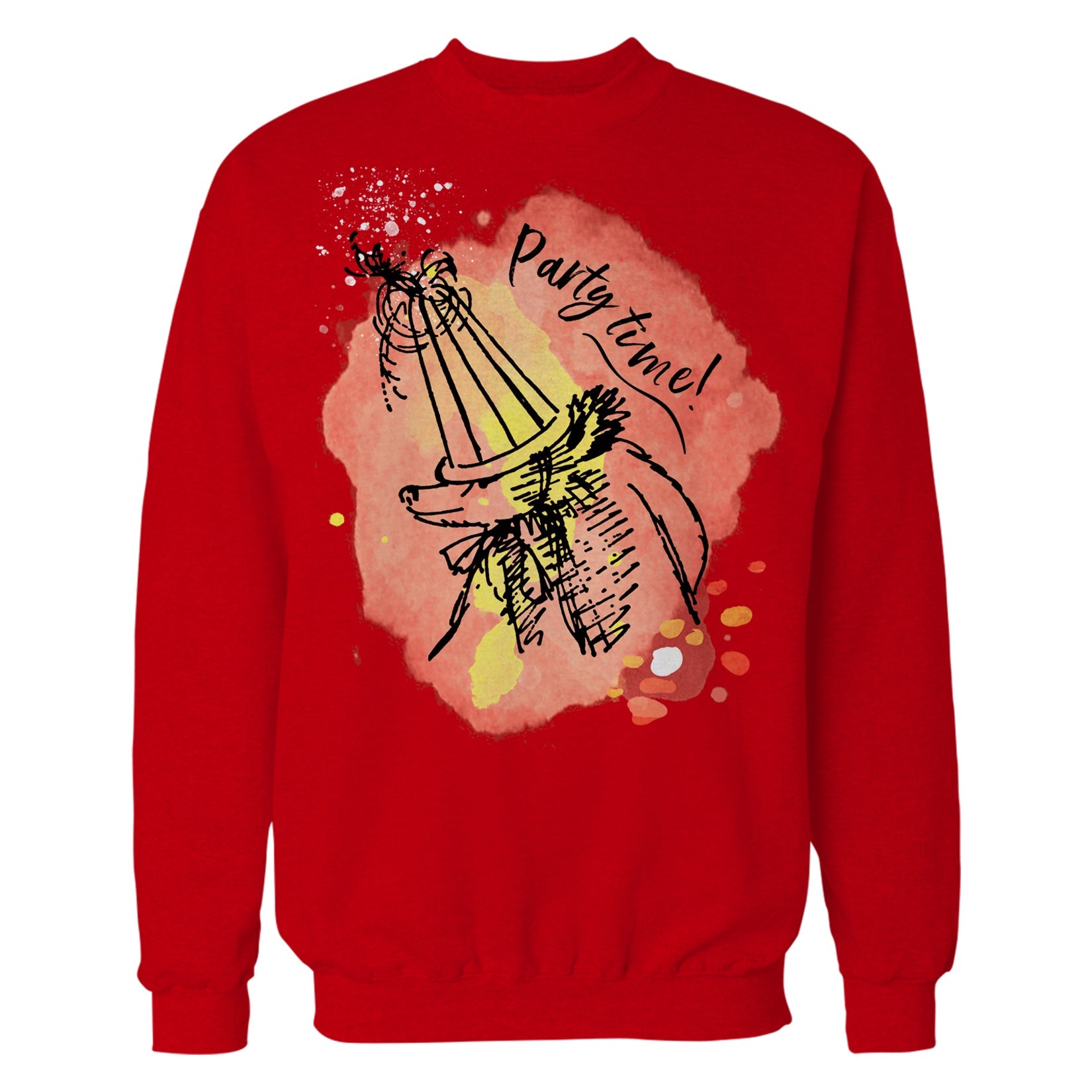 Paddington Bear Xmas Party Time Sketch Love Christmas Hat Sweatshirt