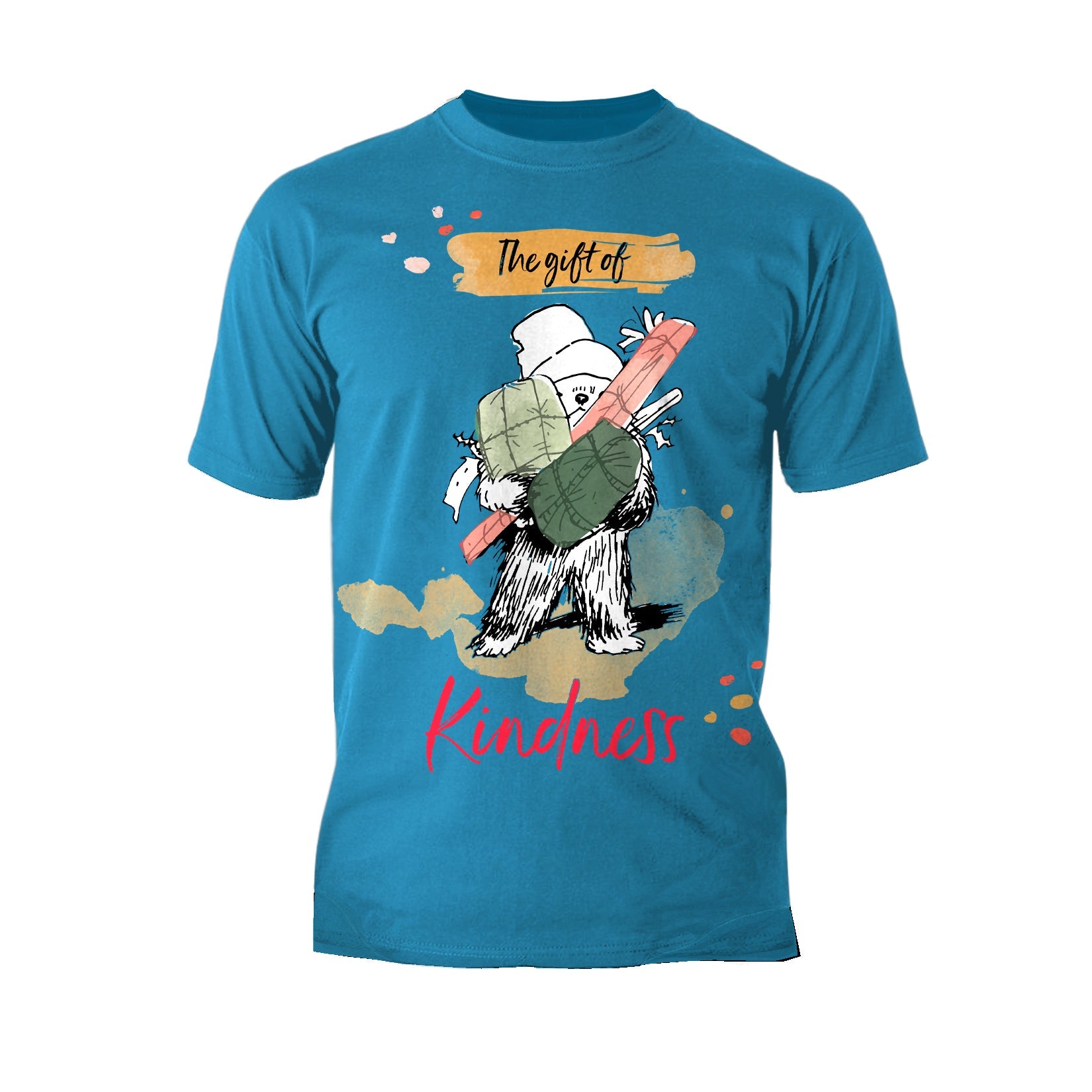 Paddington Bear Xmas Presents Kindness Sketch Amor Christmas Men's T-Shirt
